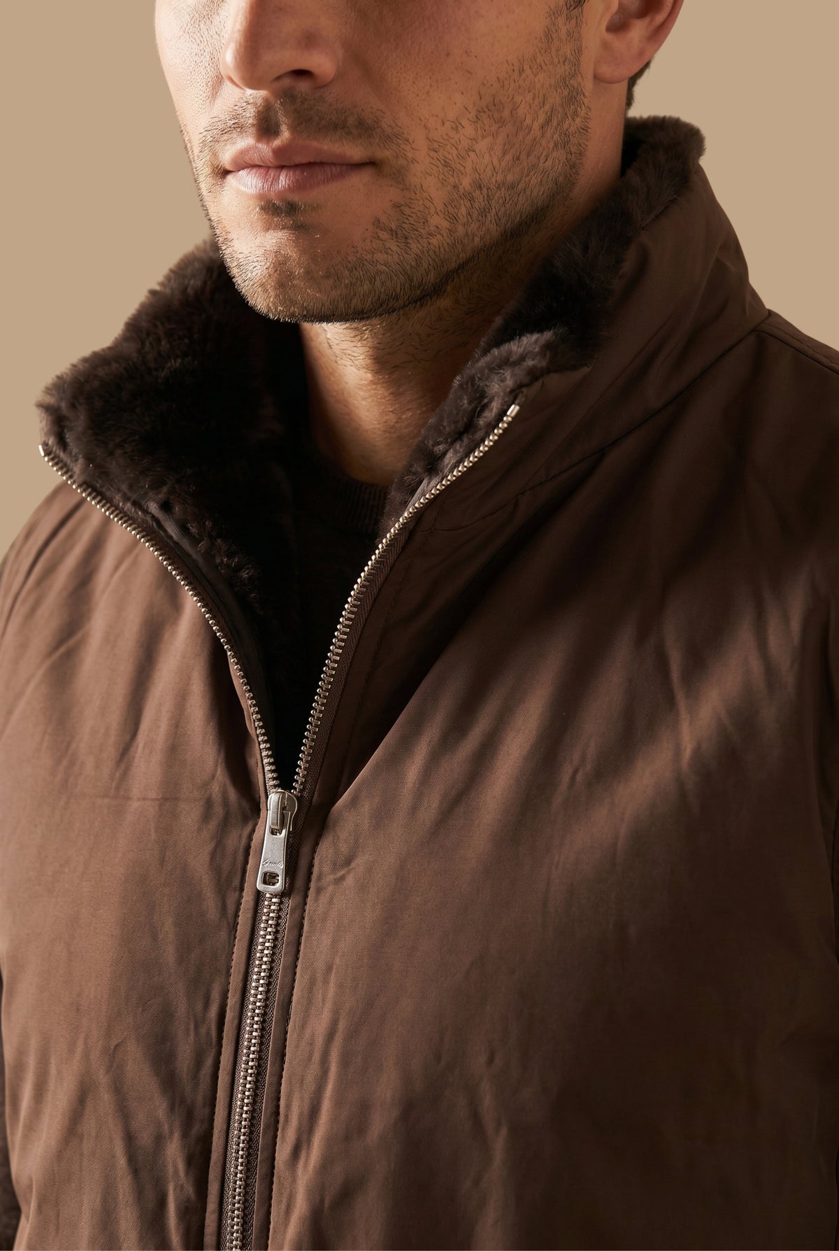 Ziamore Fur Bodywarmer Chocolate