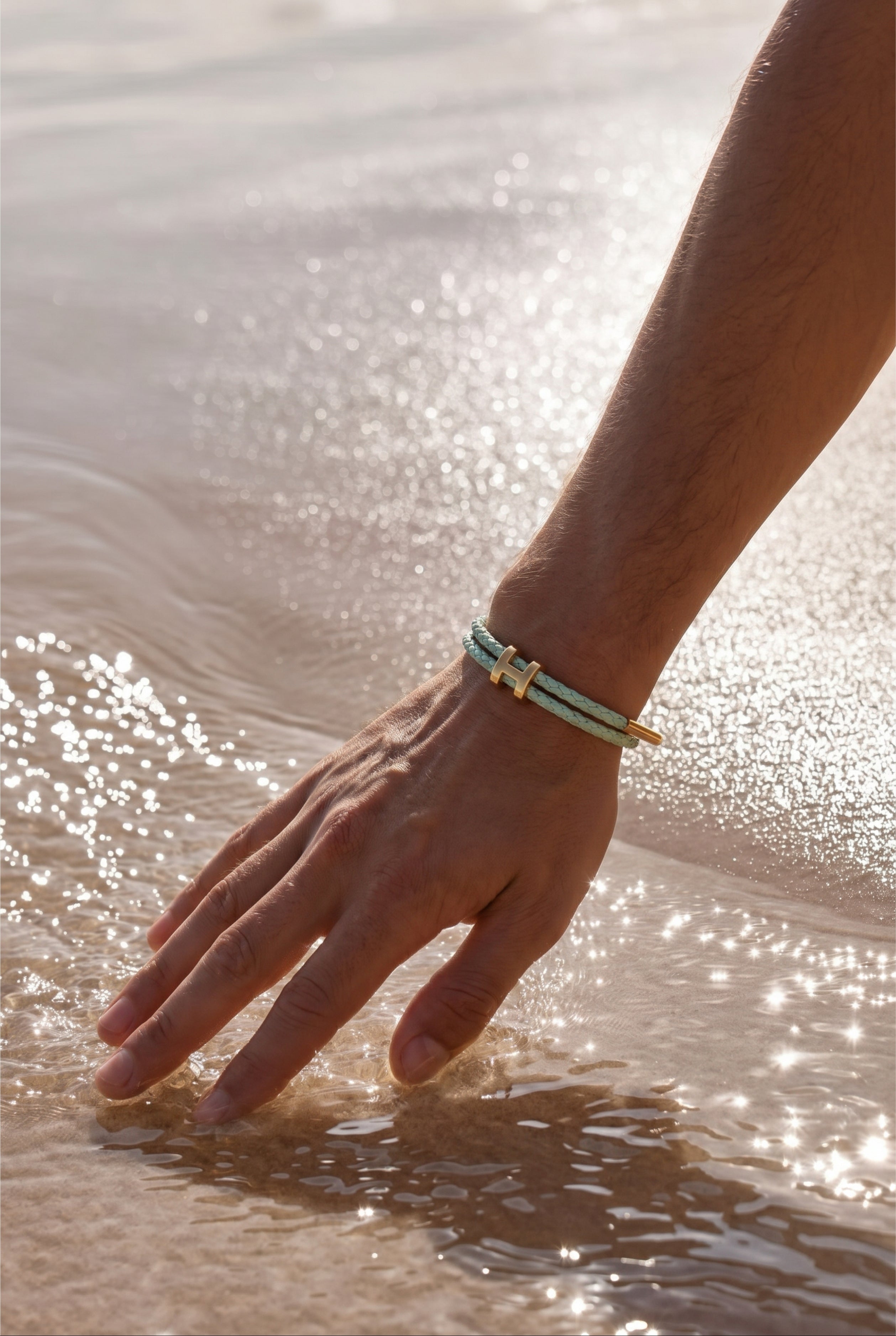 Ziamore Gold Bracelet Mint/Gold