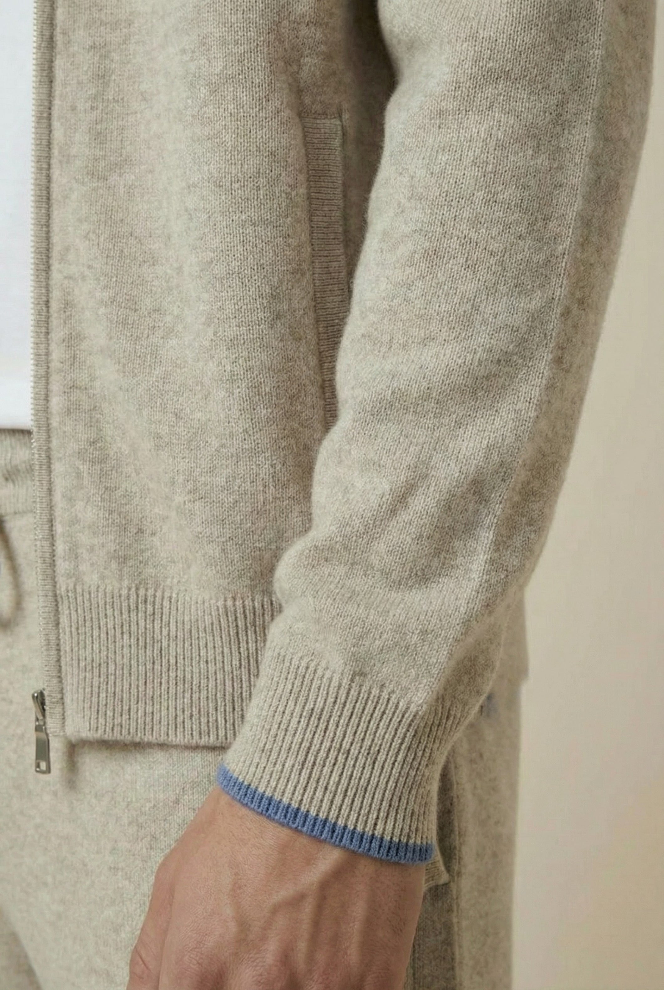 Venezia Cashmere Set Beige Blue
