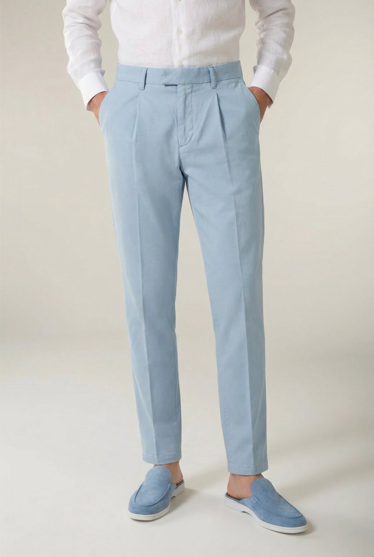Portofino Classic Trouser Light Blue