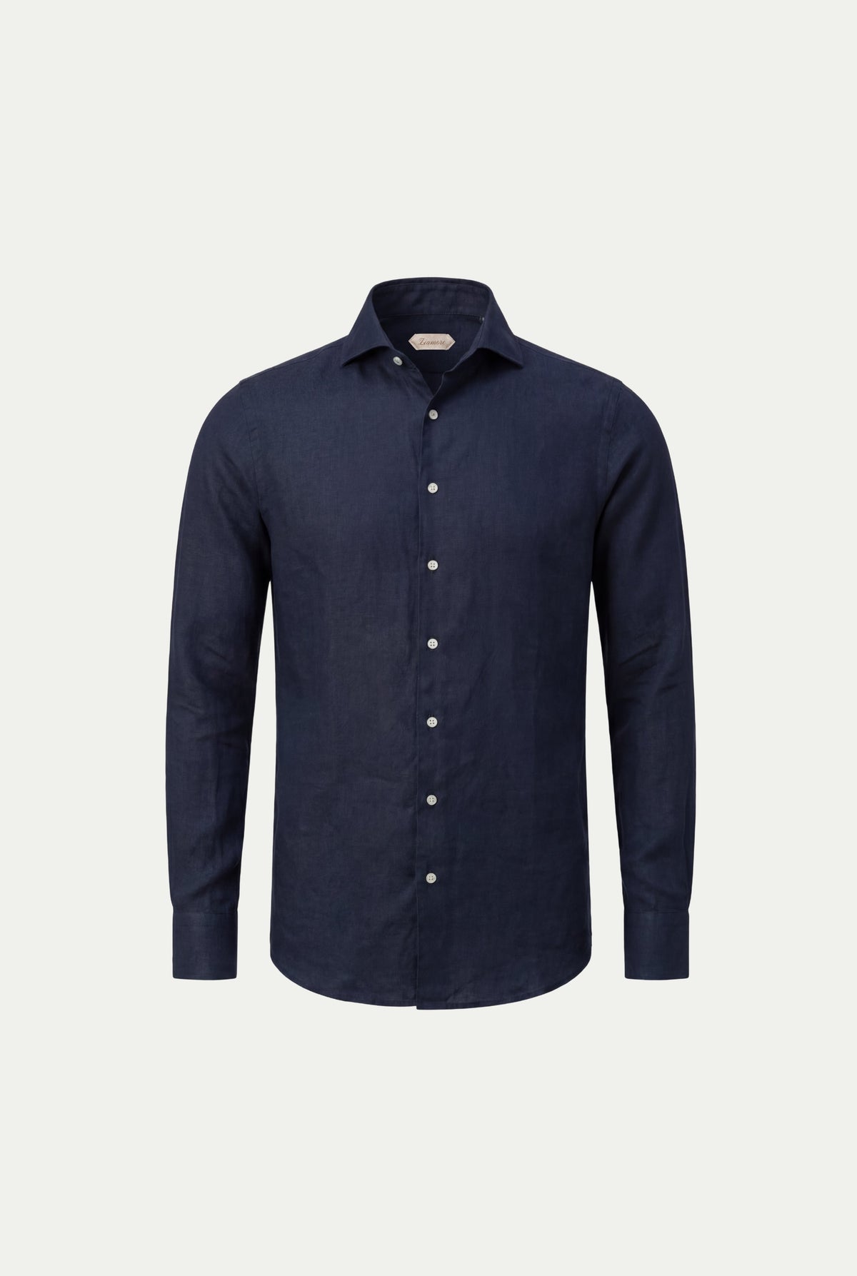 Amalfi Long Sleeve Linen Shirt Navy