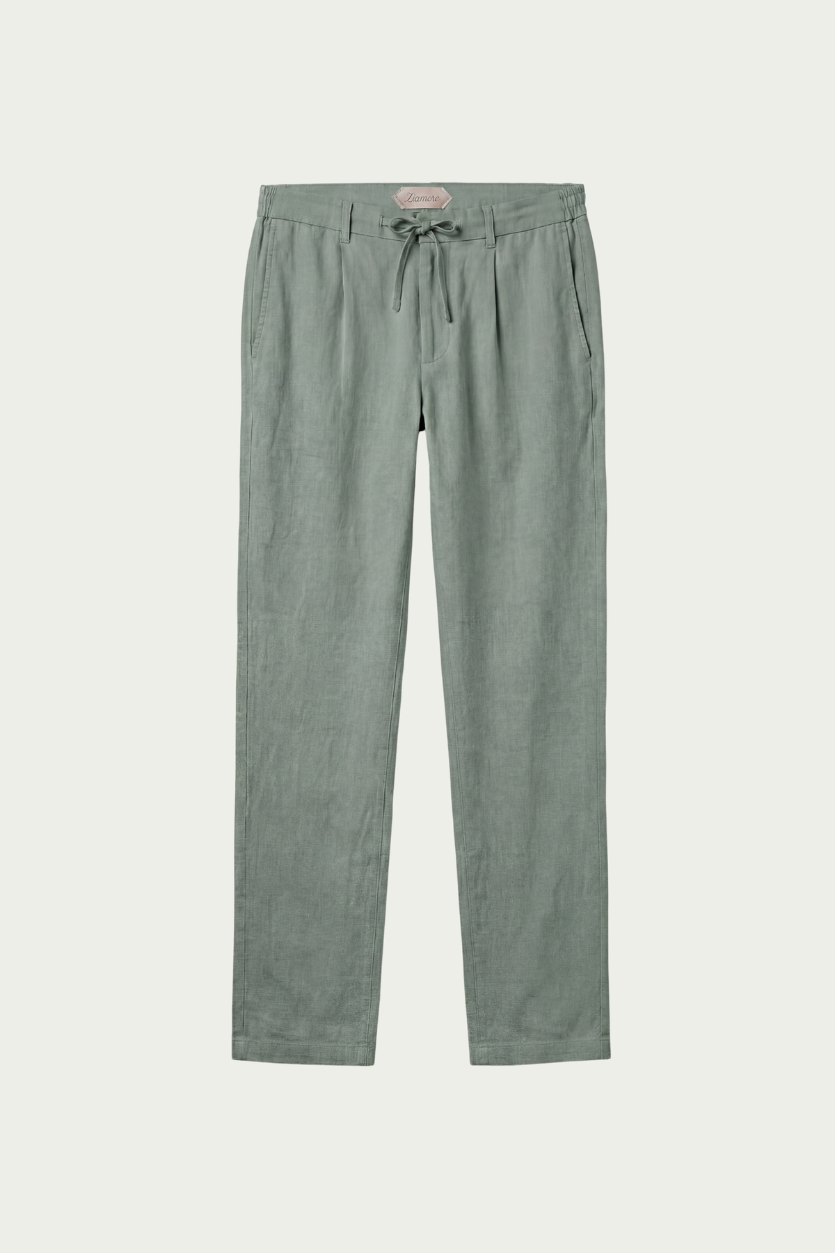 Amalfi Linen Trousers Olive Green