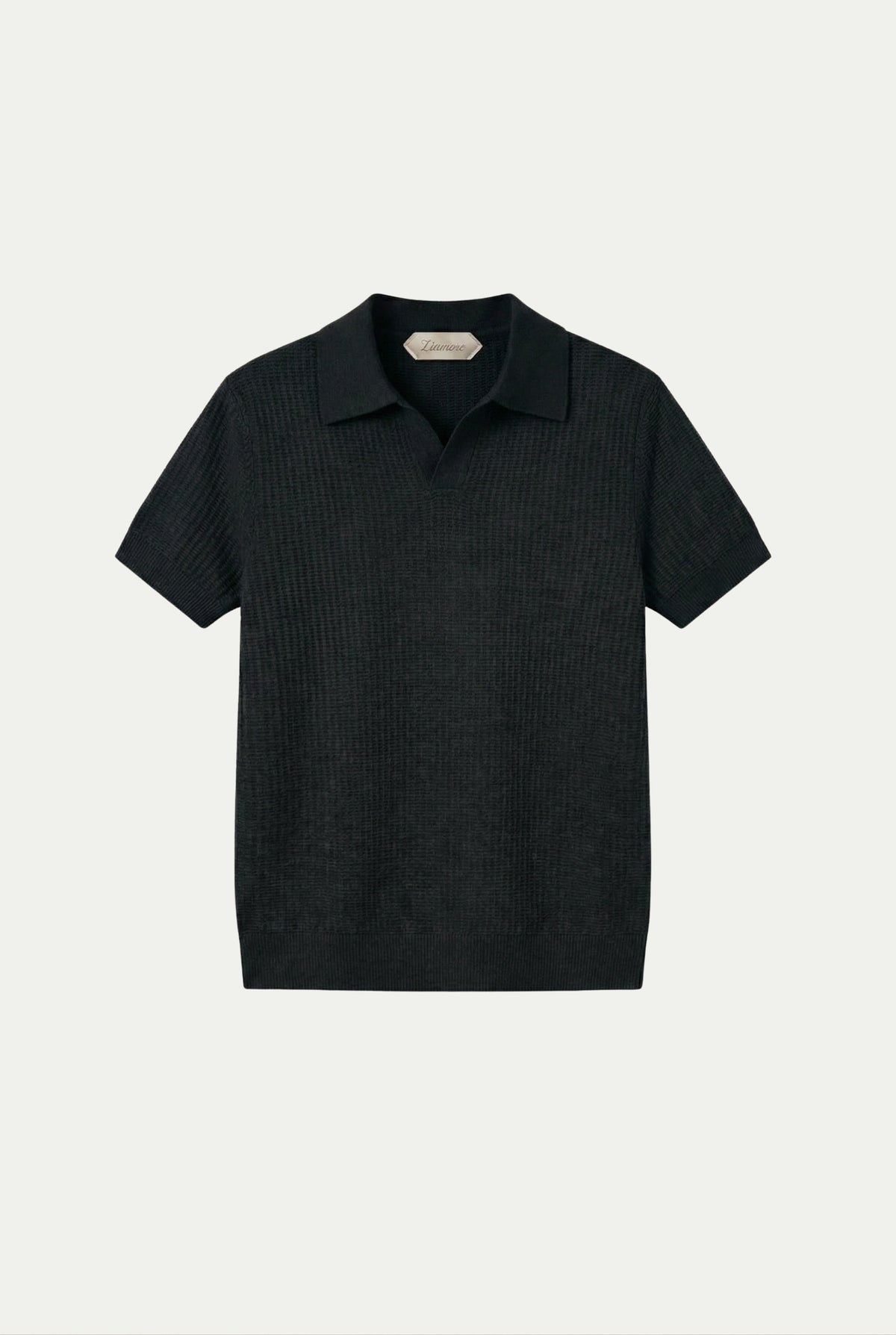 Ravello Knit Polo Forest Black