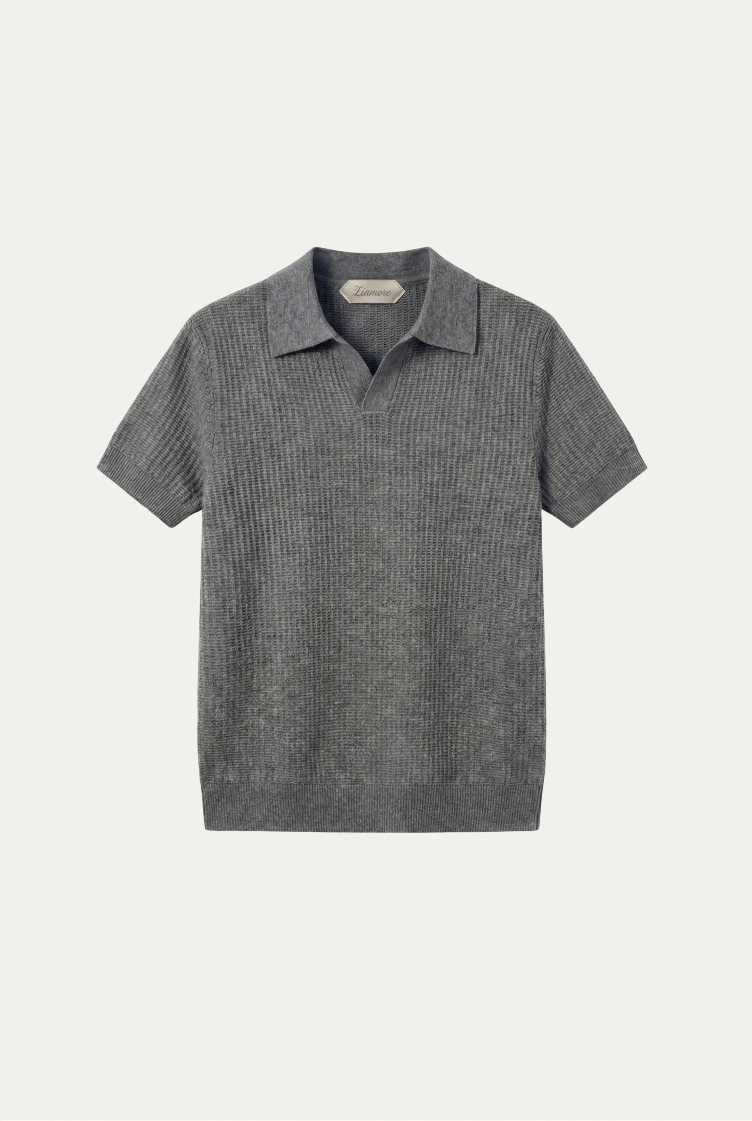 Ravello Knit Polo Grey