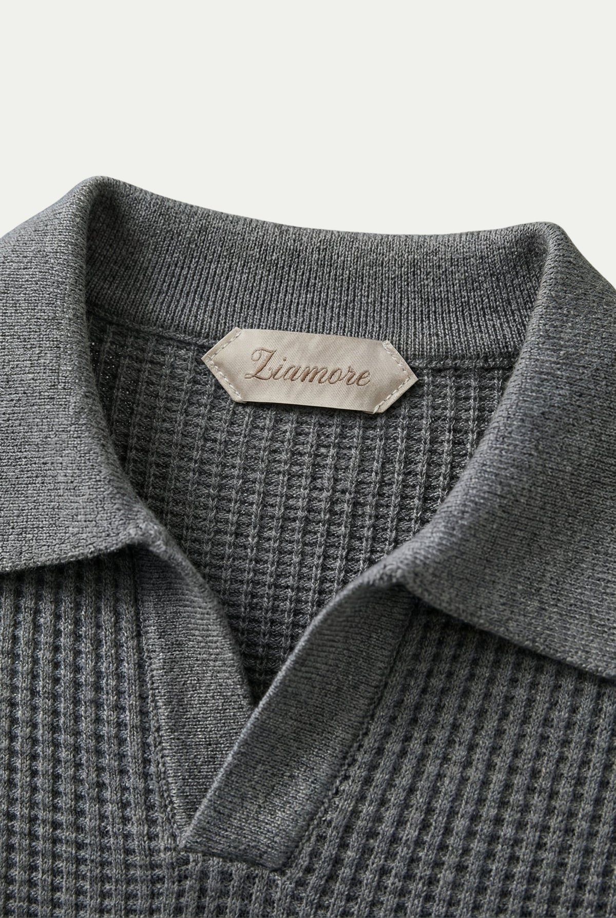 Ravello Knit Polo Grey