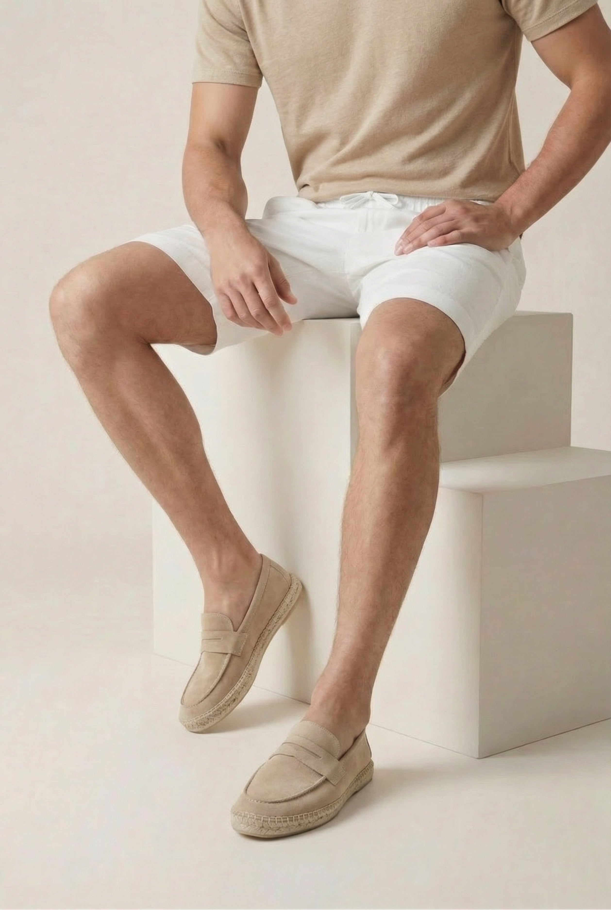 Capri Suede Loafer Beige