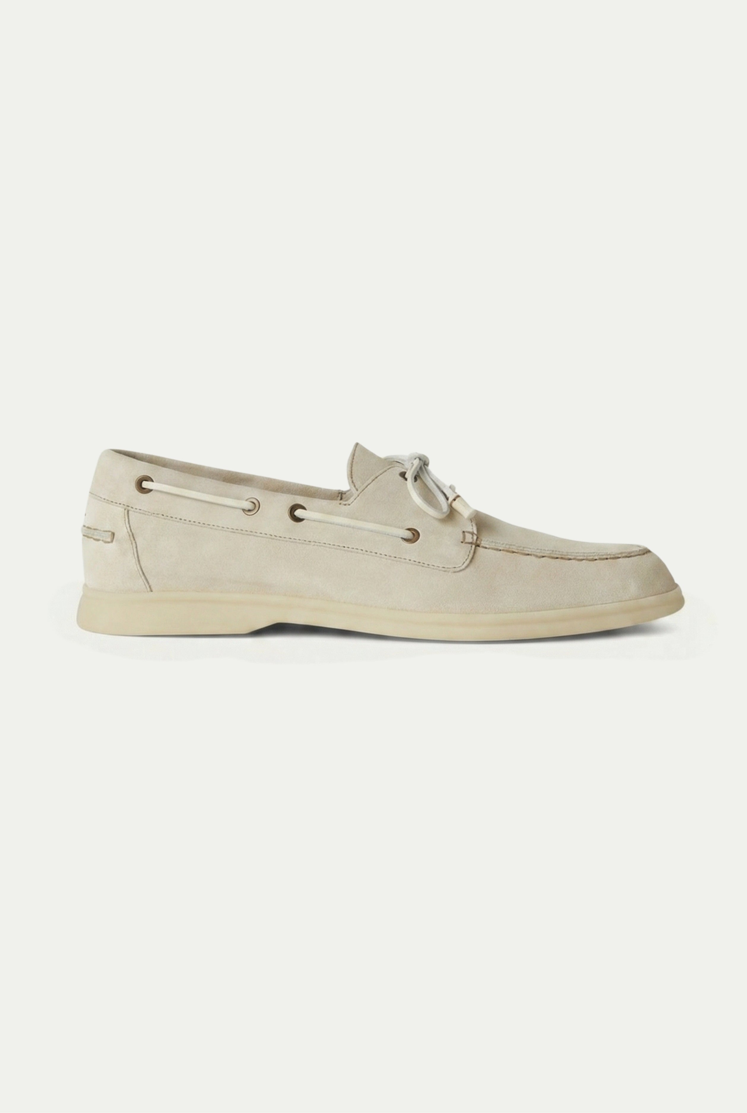 Yacht Walk Suede Loafer Cream
