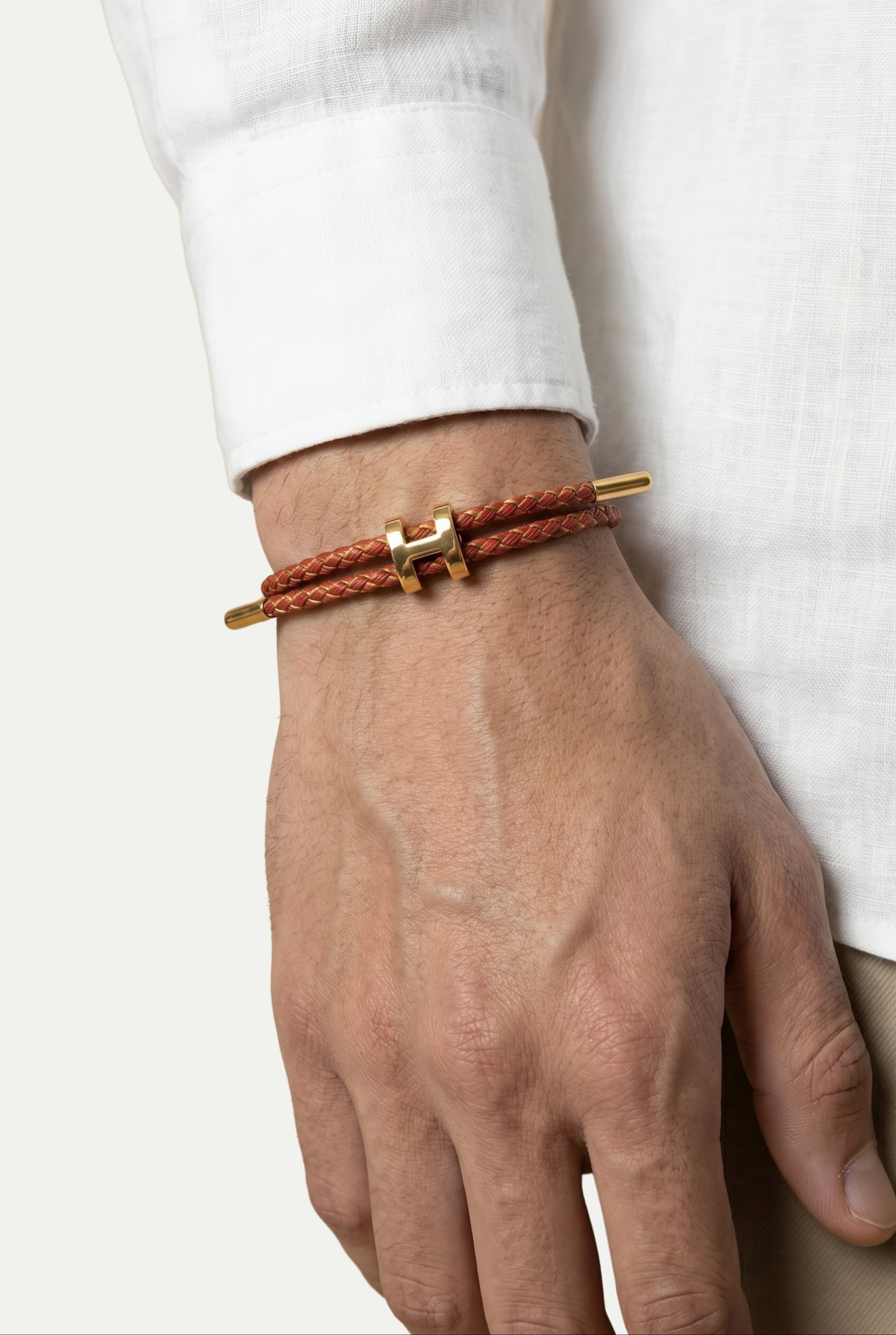 Ziamore Gold Bracelet Burgundy/Gold