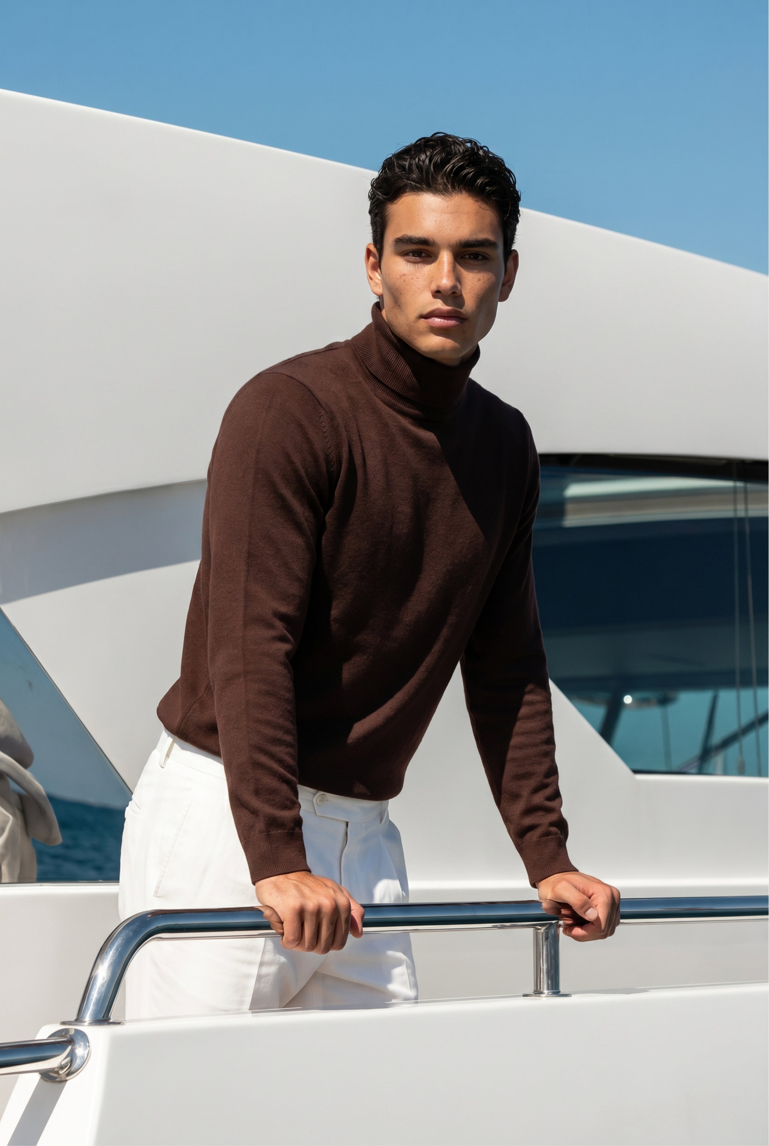 Amalfi Extrafine Rollneck Dark Brown
