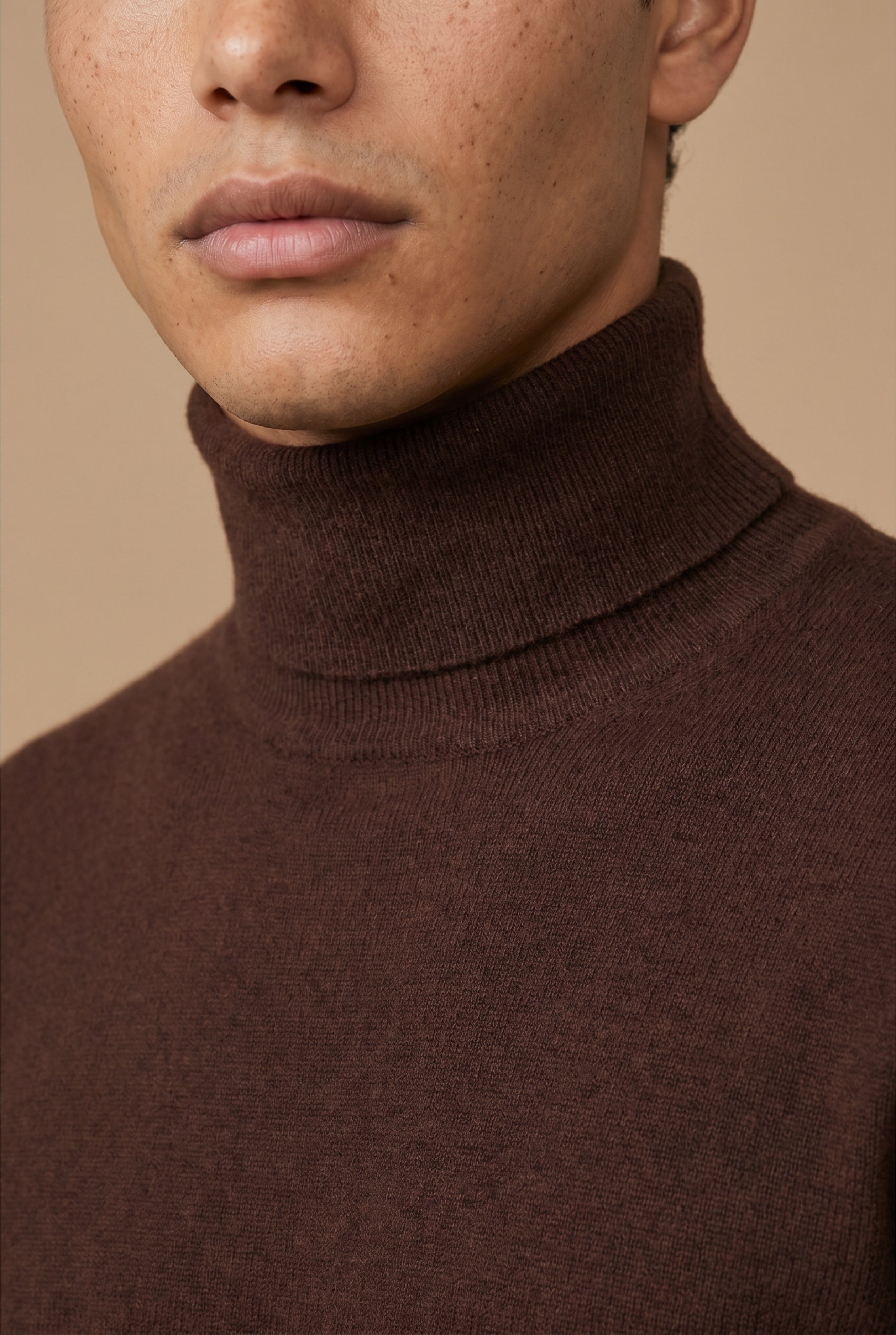 Amalfi Extrafine Rollneck Dark Brown