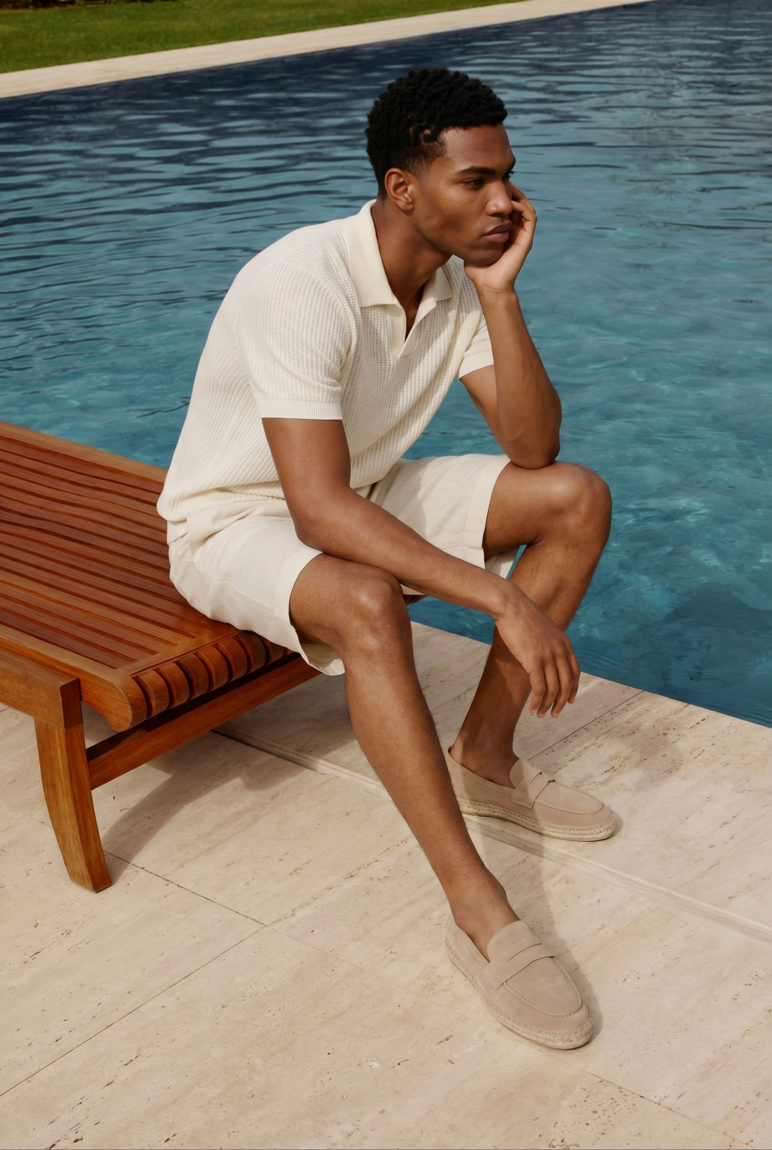 Capri Suede Loafer Beige