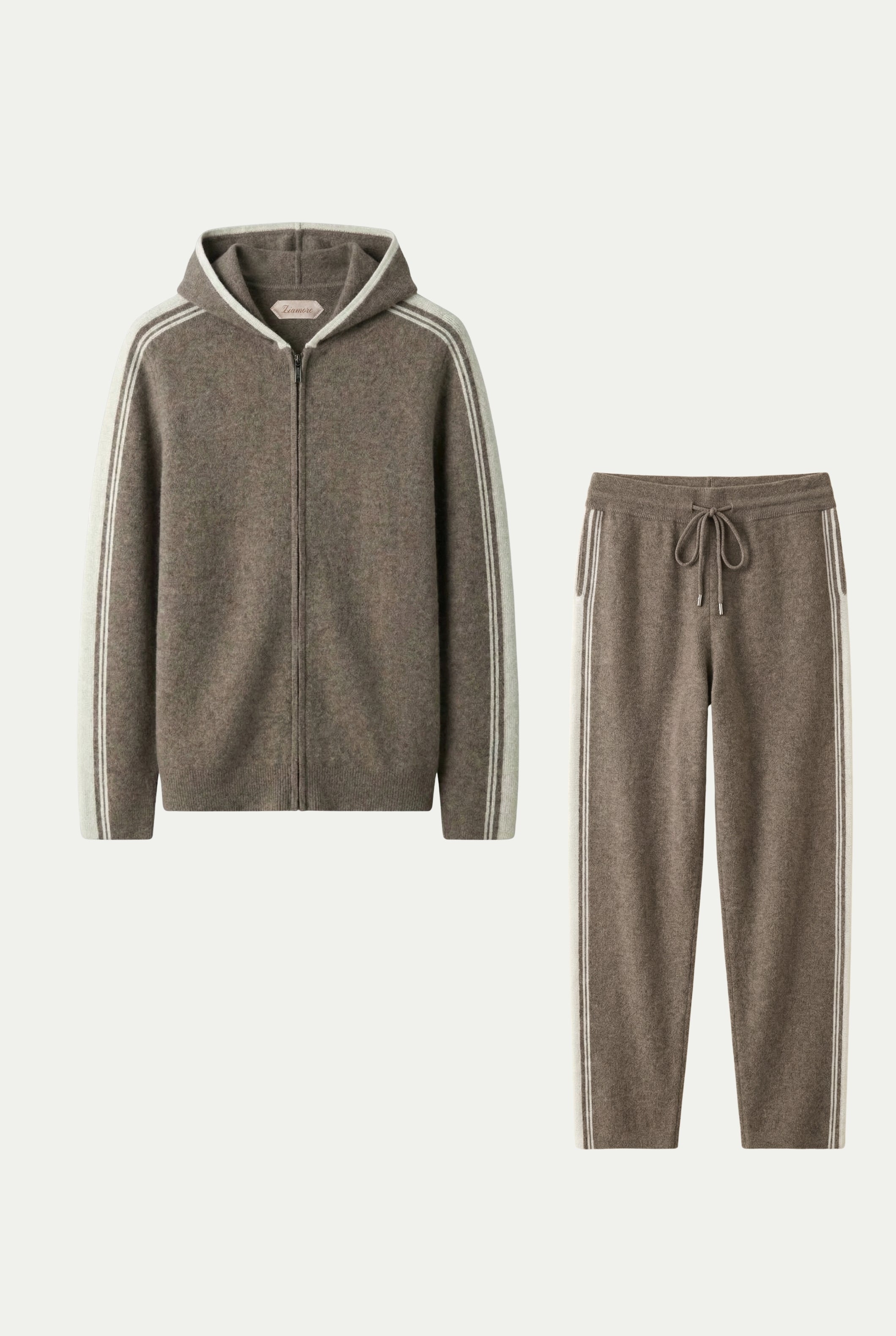 Capri Cashmere Set Taupe