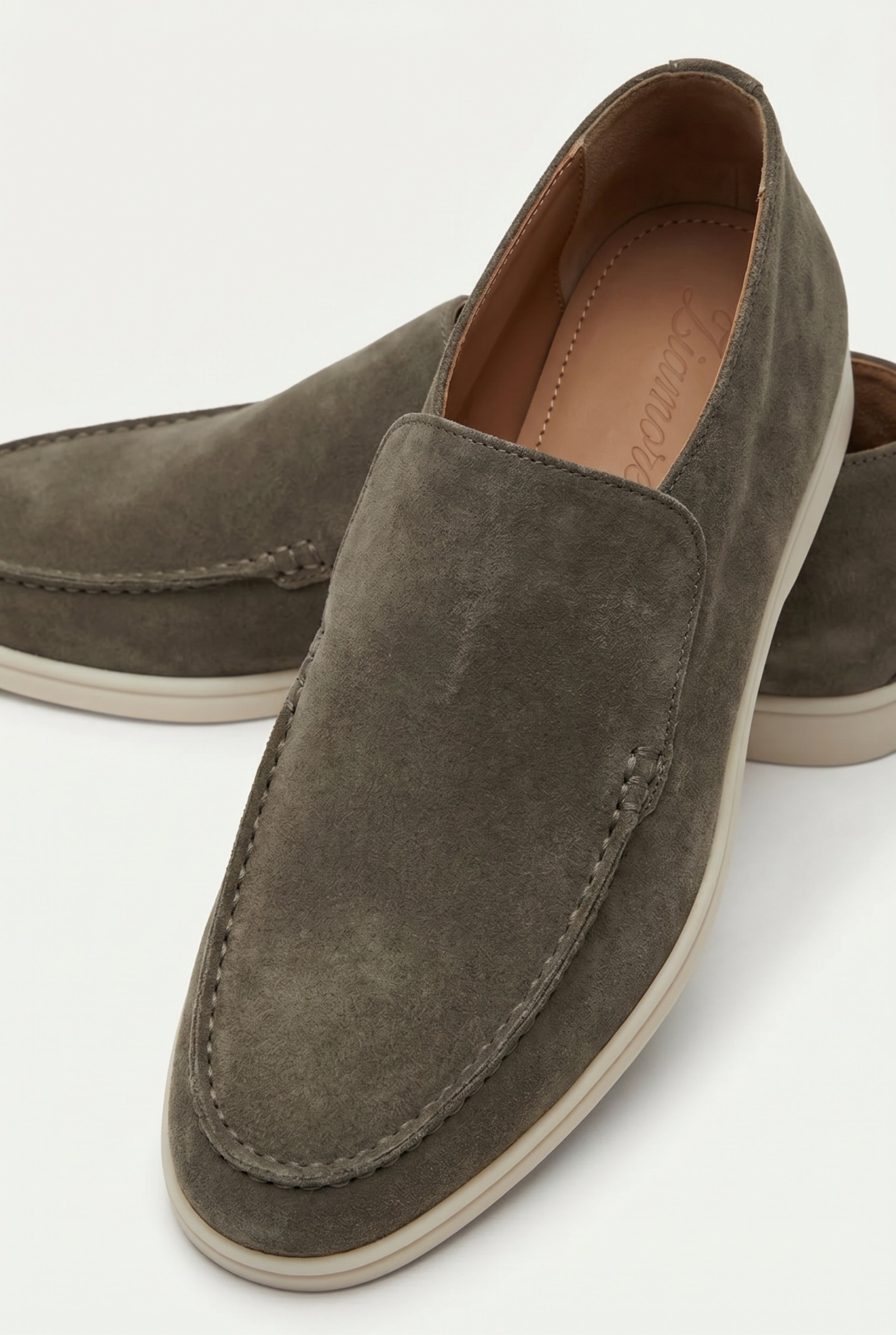 Amalfi Suède City Loafer Dark Taupe