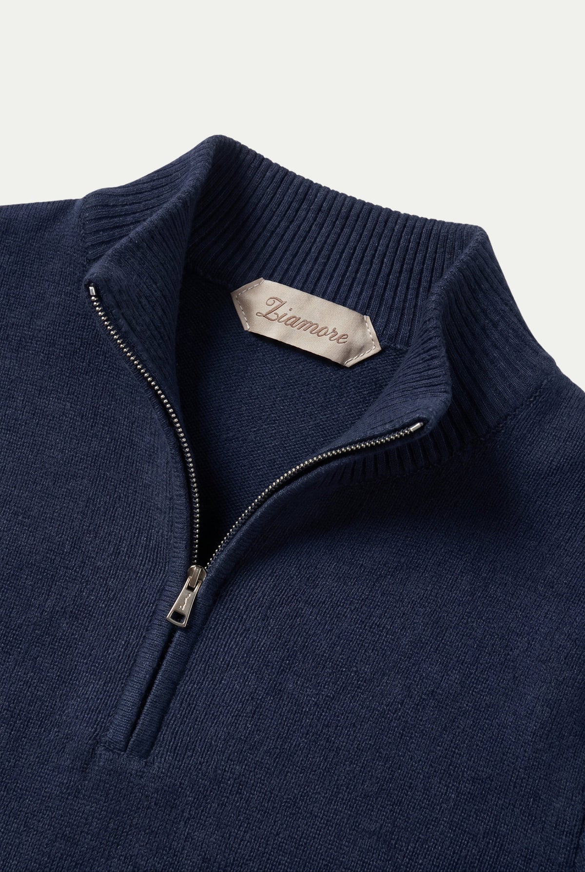 Merino Quarter Zip Navy