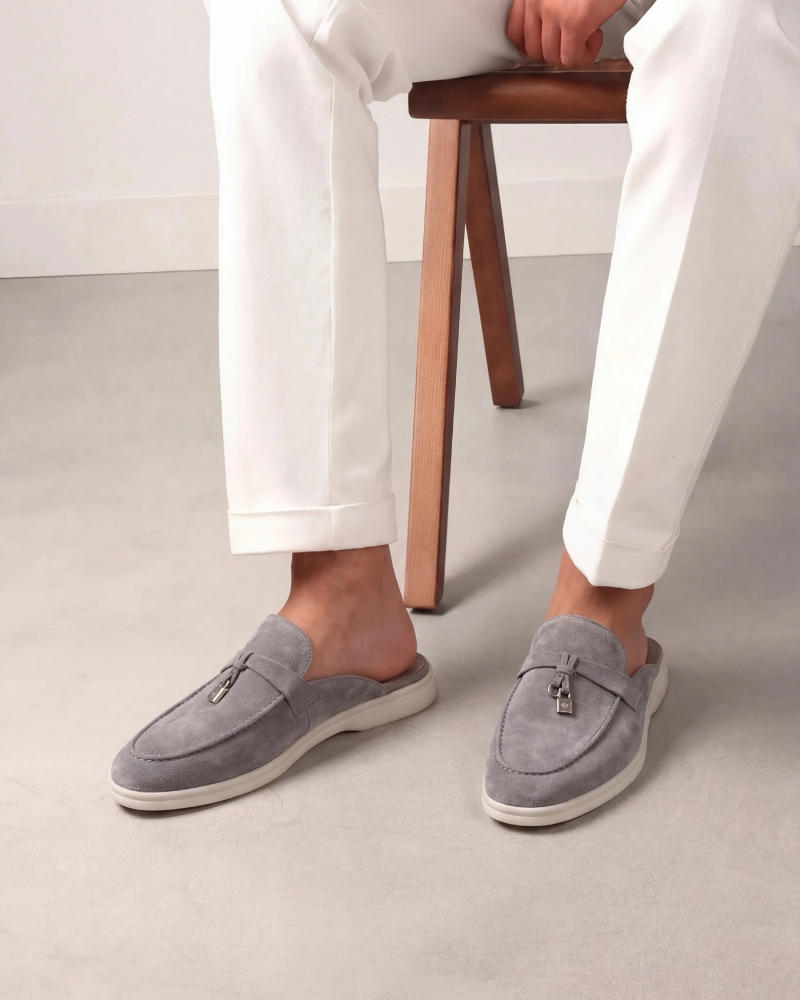 Light Grey Mediterranean Mule