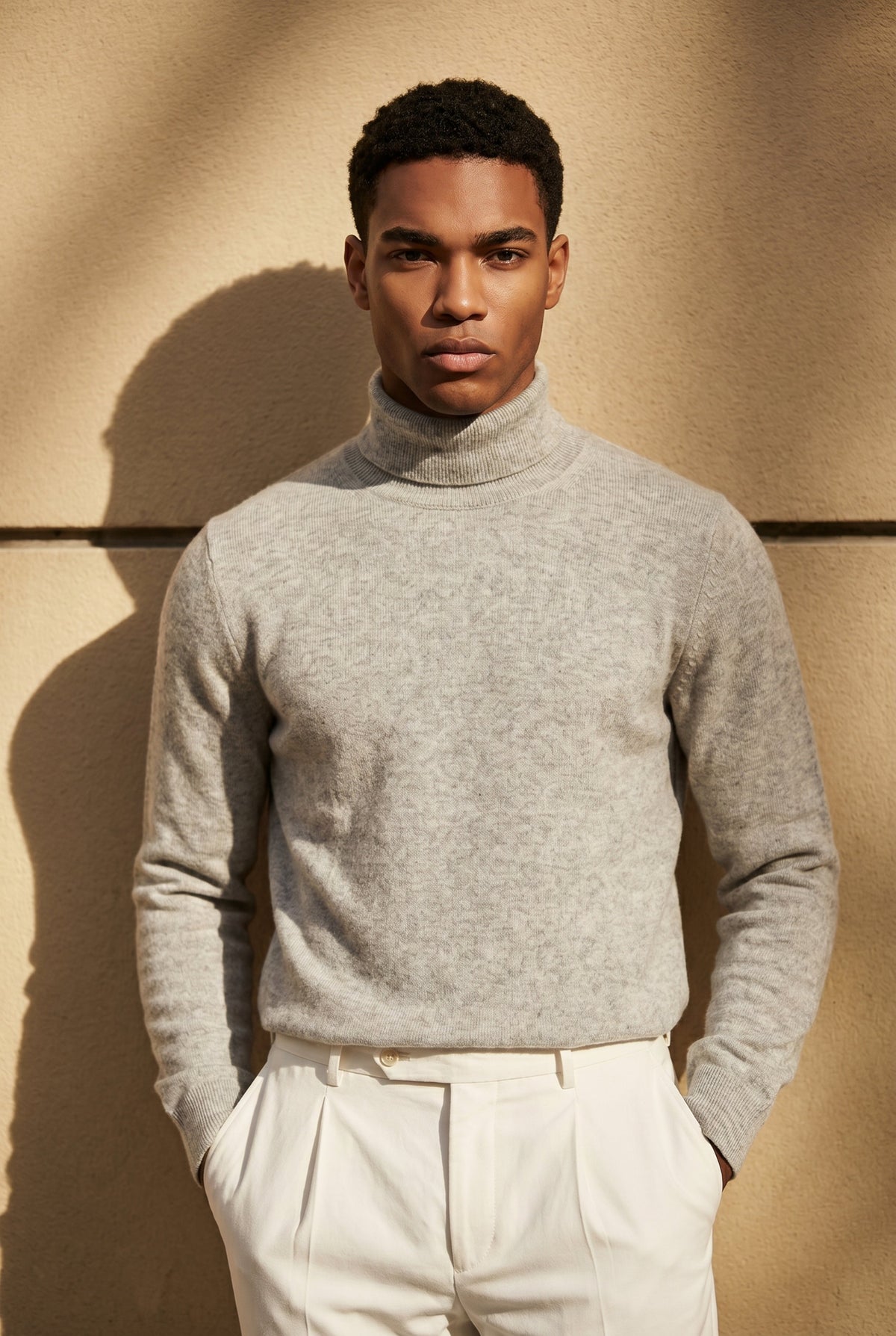 Amalfi Extrafine Rollneck Grey Marl