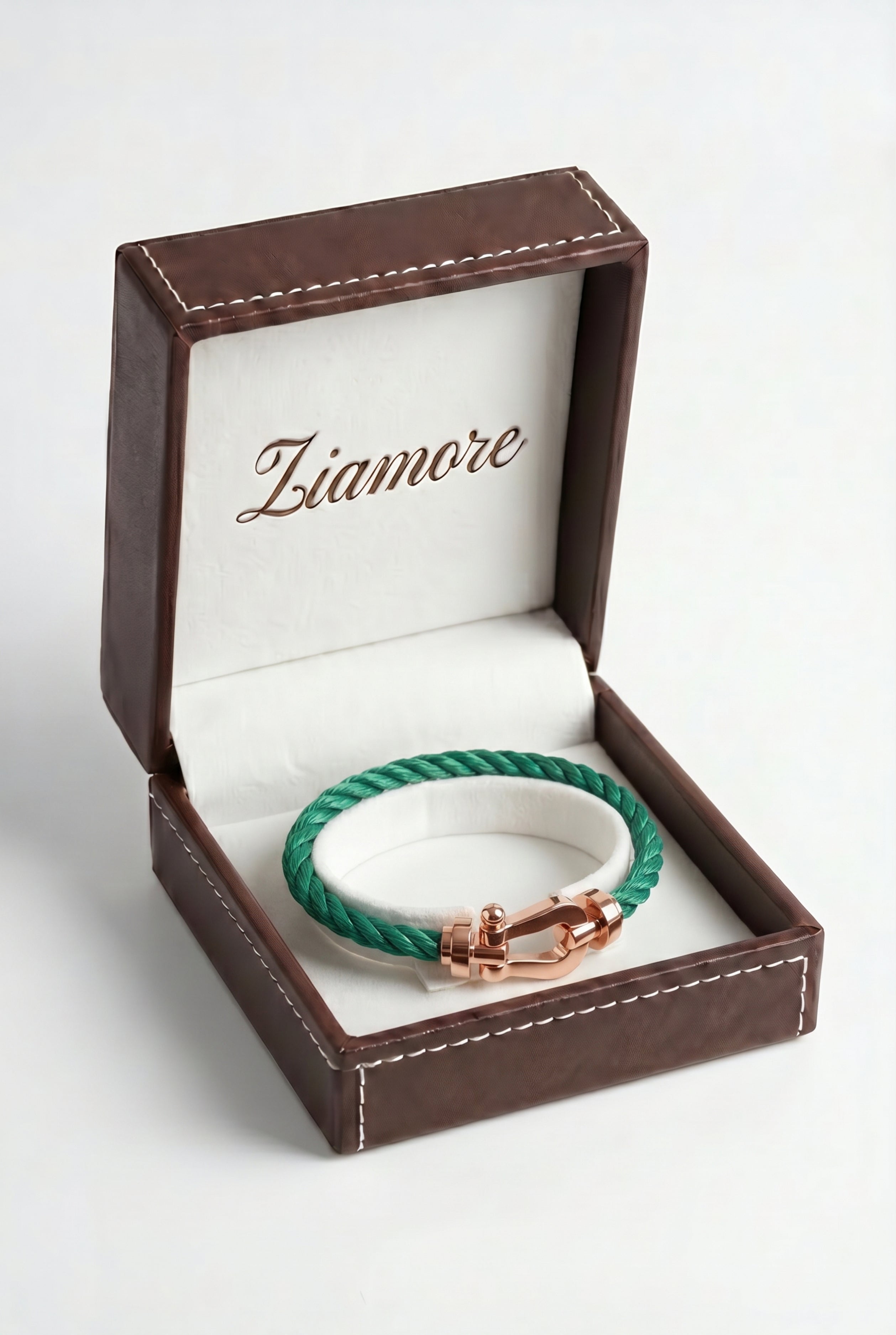 Ziamore Yacht Bracelet Green/Rose Gold