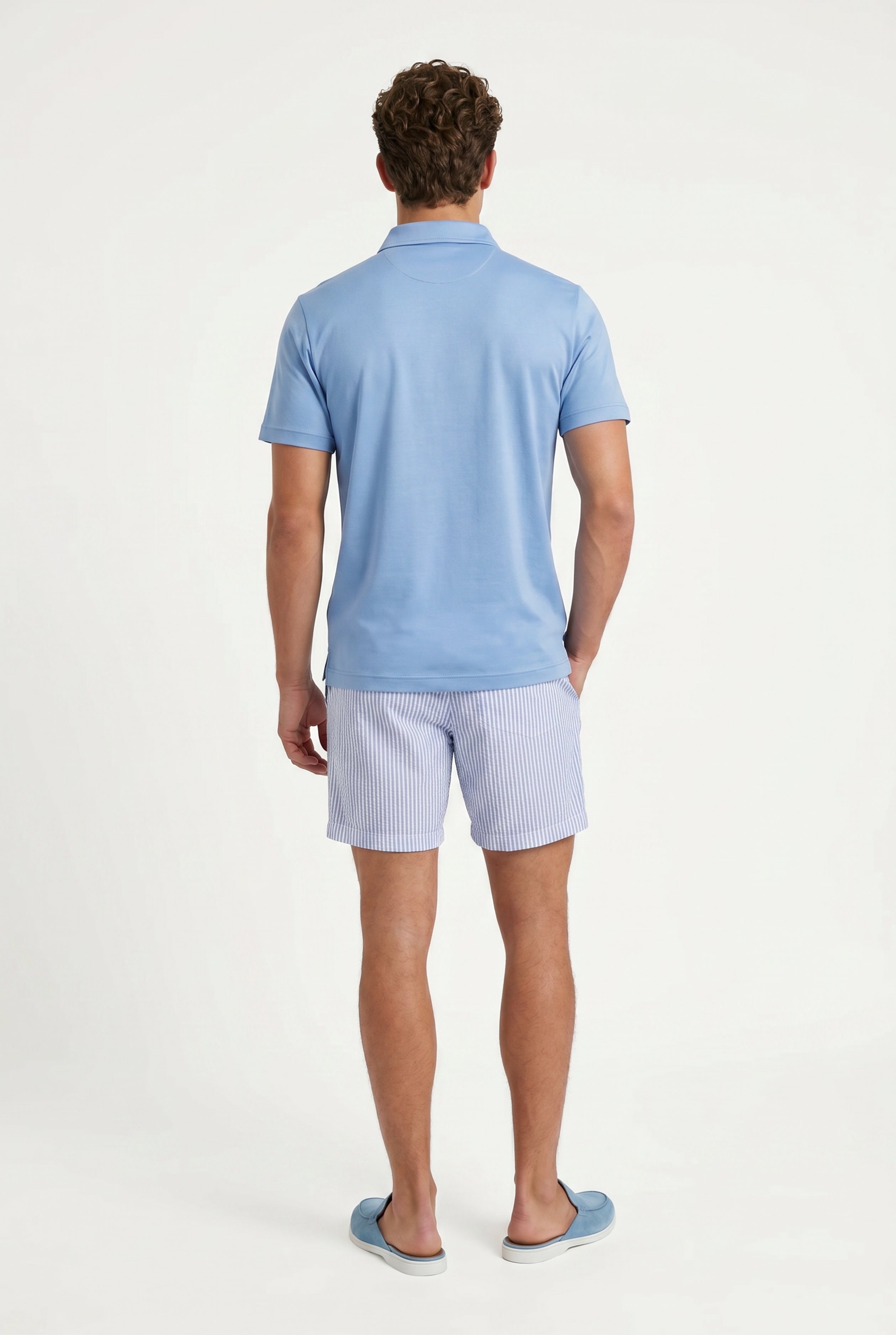 Amalfi Swim Short Blue/White Stripe