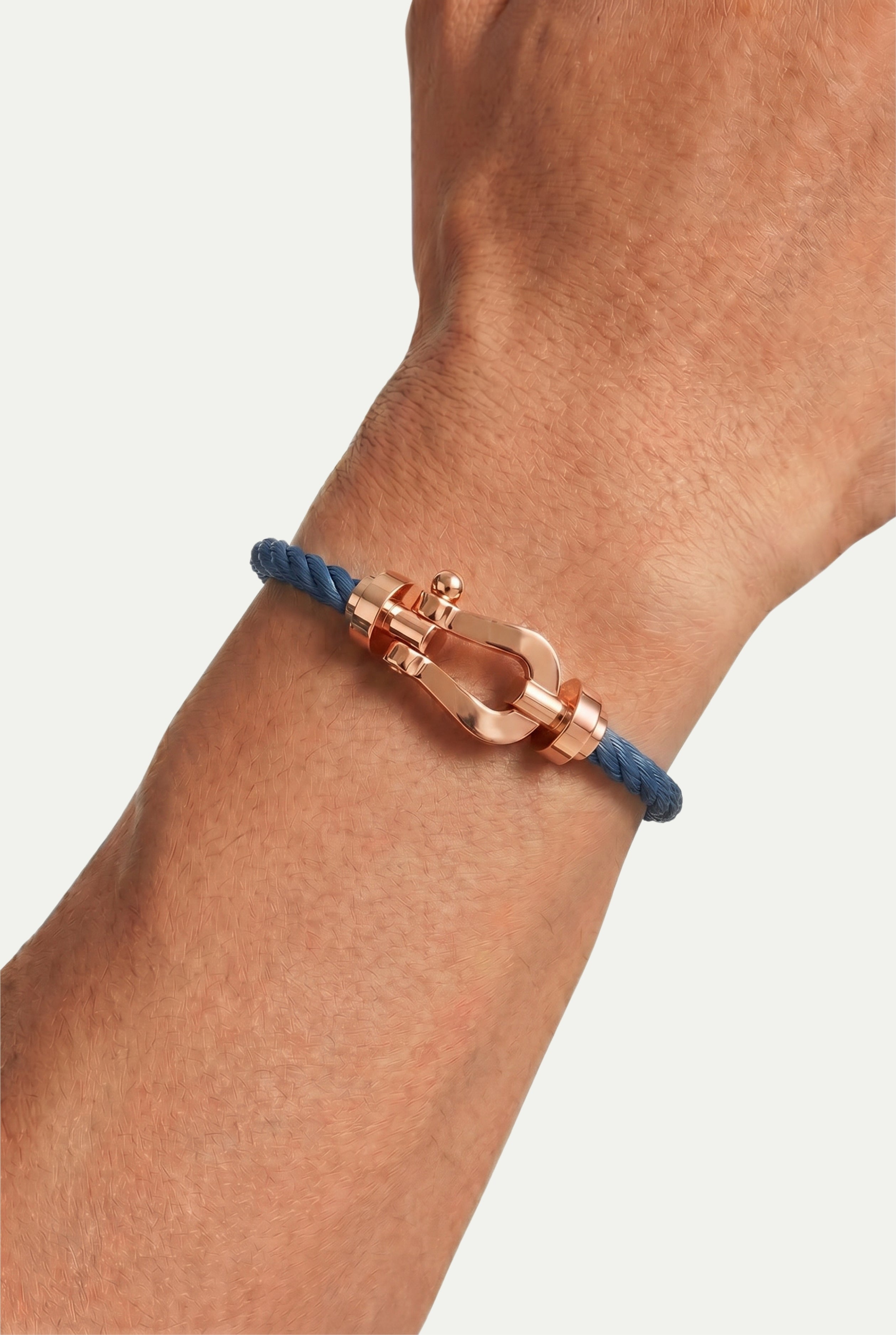 Ziamore Yacht Bracelet Navy/Rose Gold
