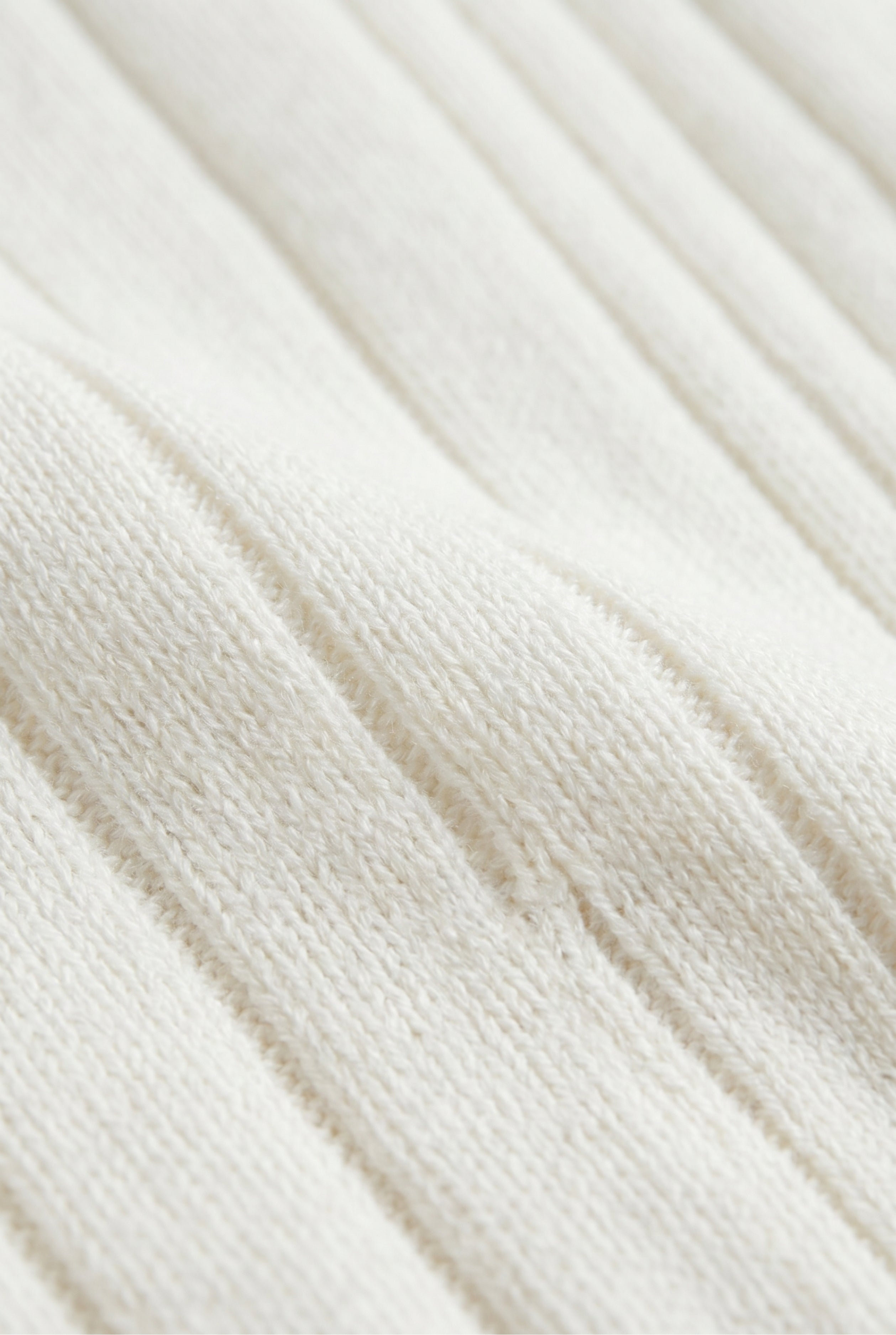 Extrafine Long Sleeve Polo White