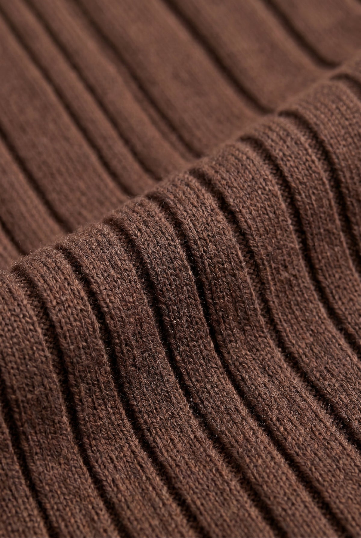 Extrafine Long Sleeve Polo Chocolate