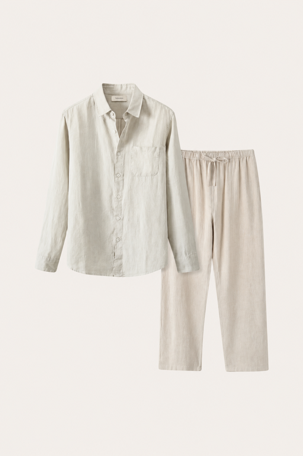 Pisa Linen Set Long Sleeve Beige/Beige