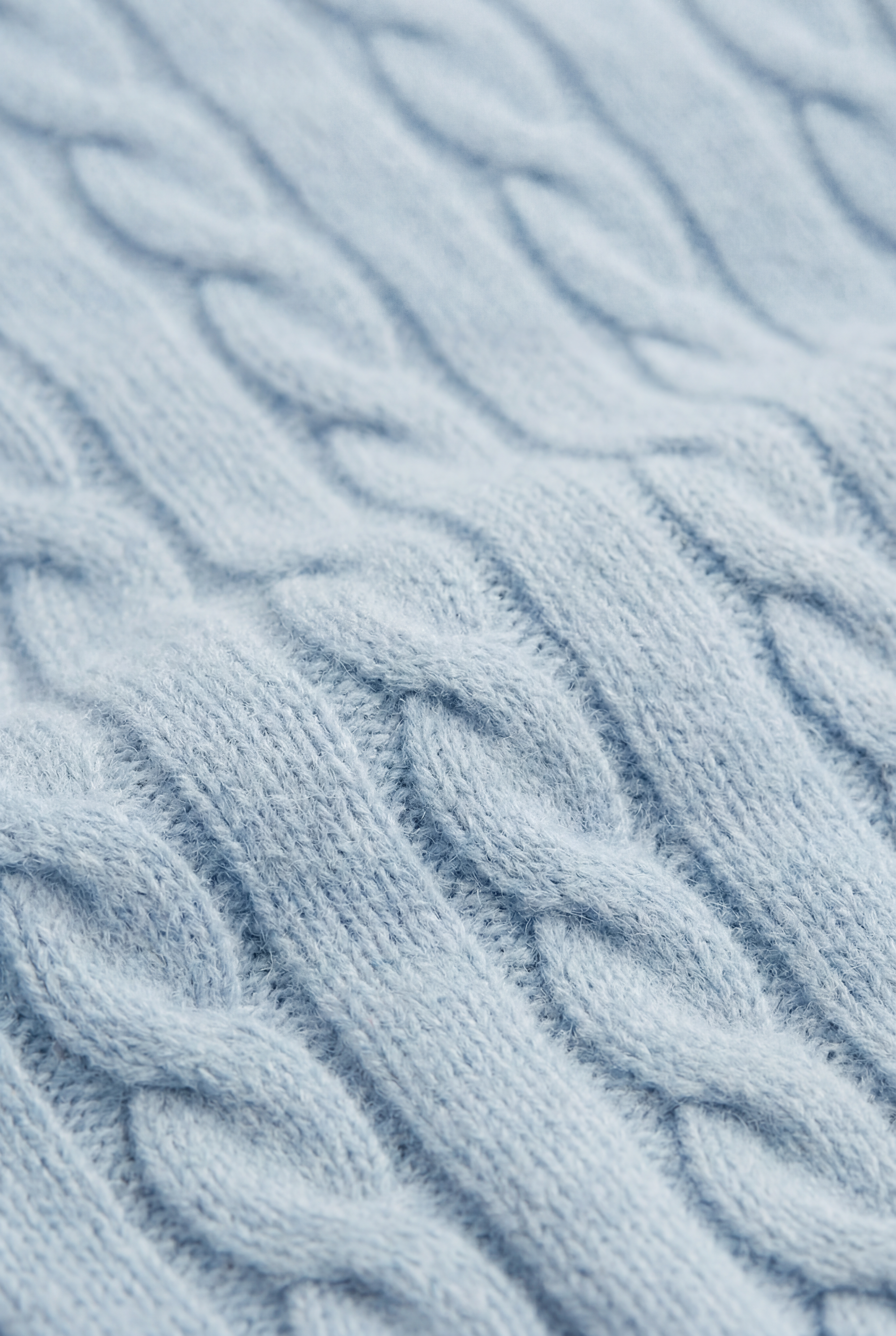 Como Cashmere Crewneck Baby Blue