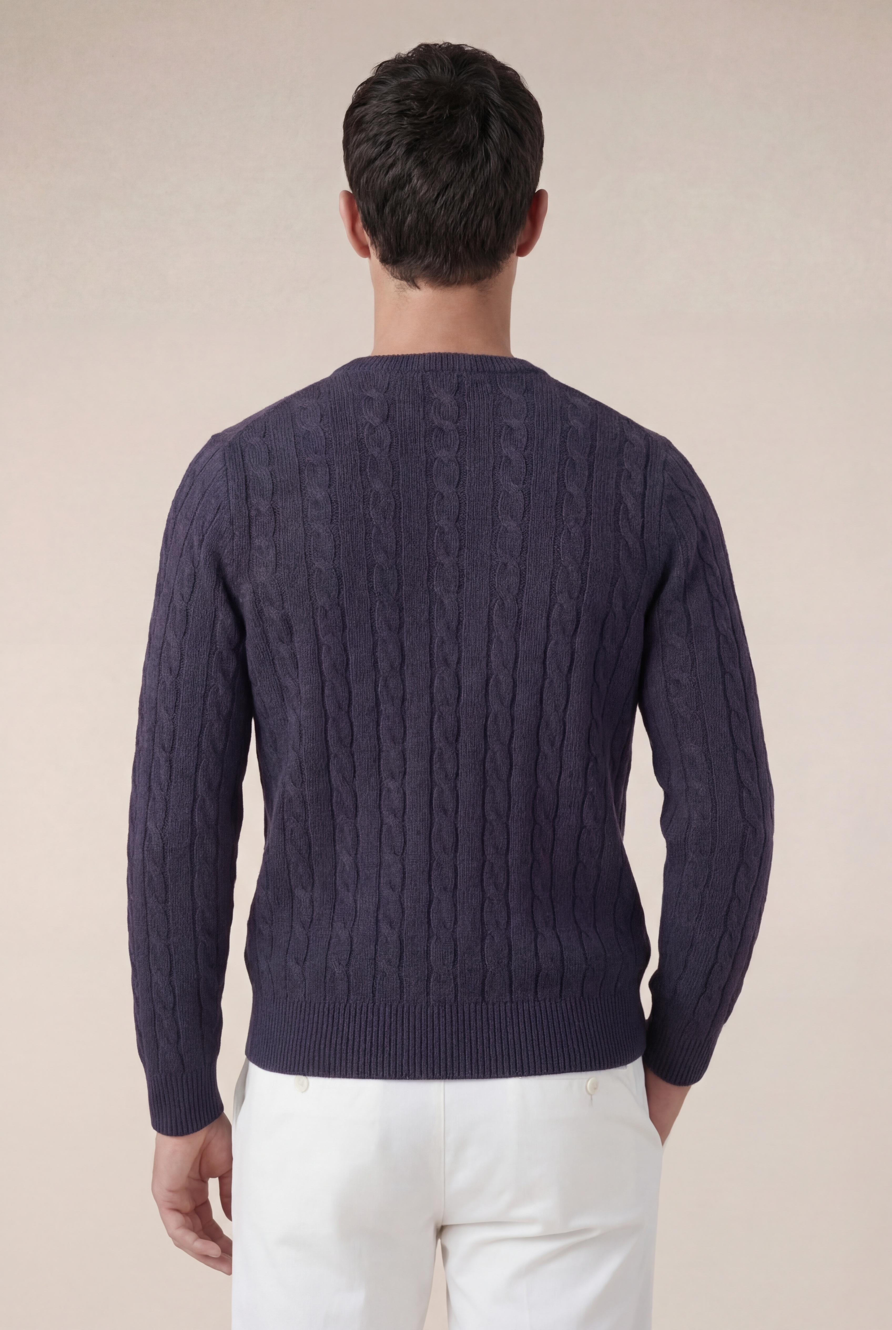 Como Cashmere Crewneck Navy