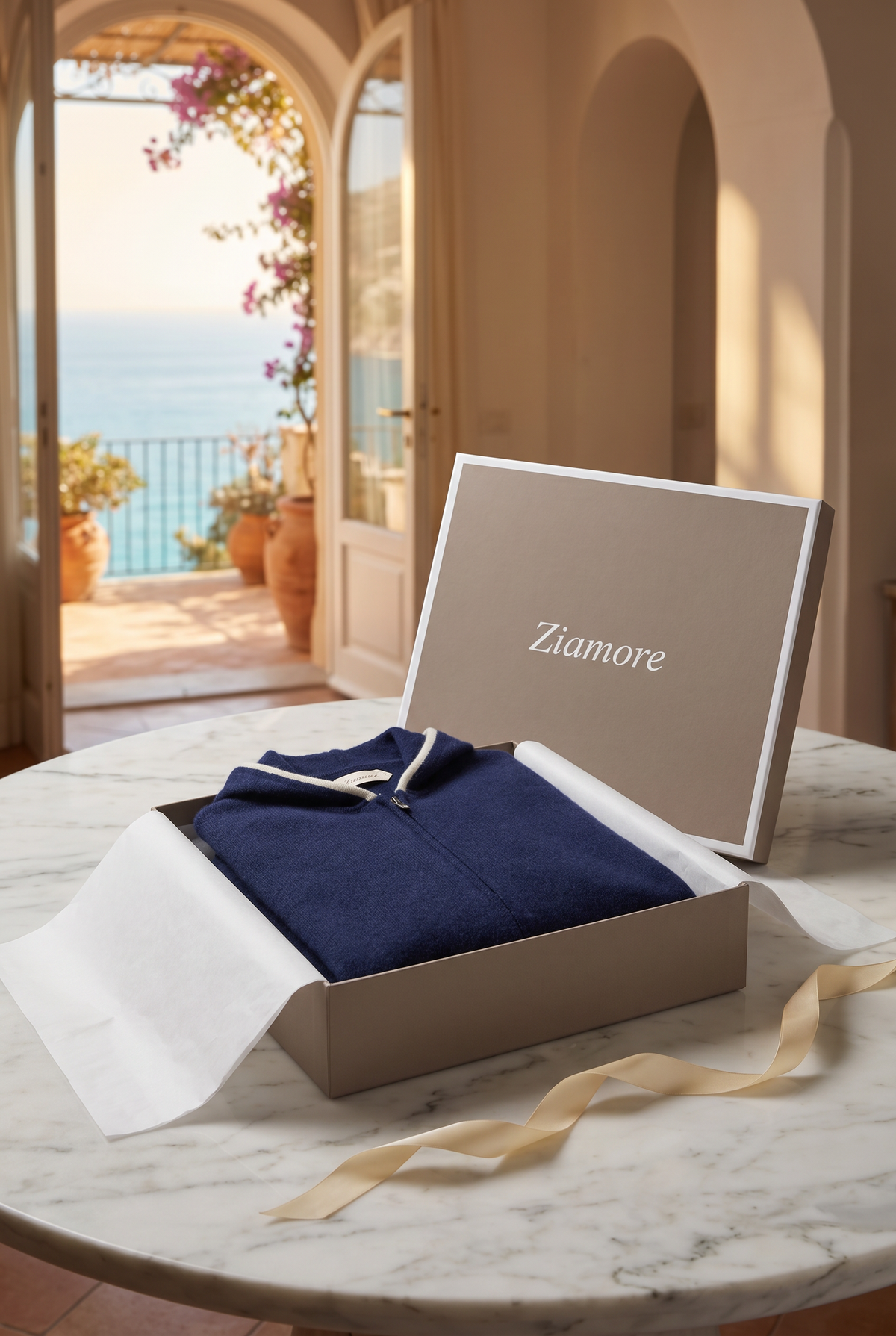 Capri Cashmere Set Navy