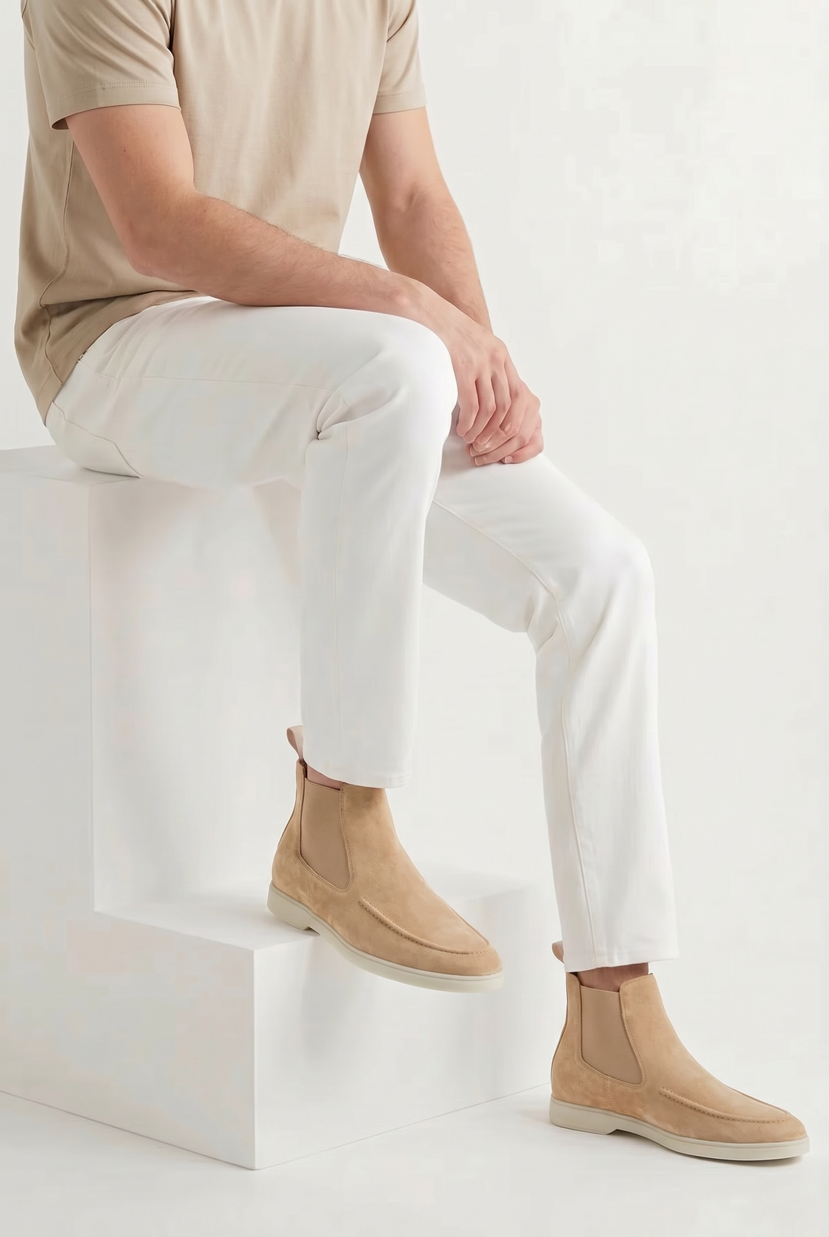 Palermo Suede Boot Sand Beige