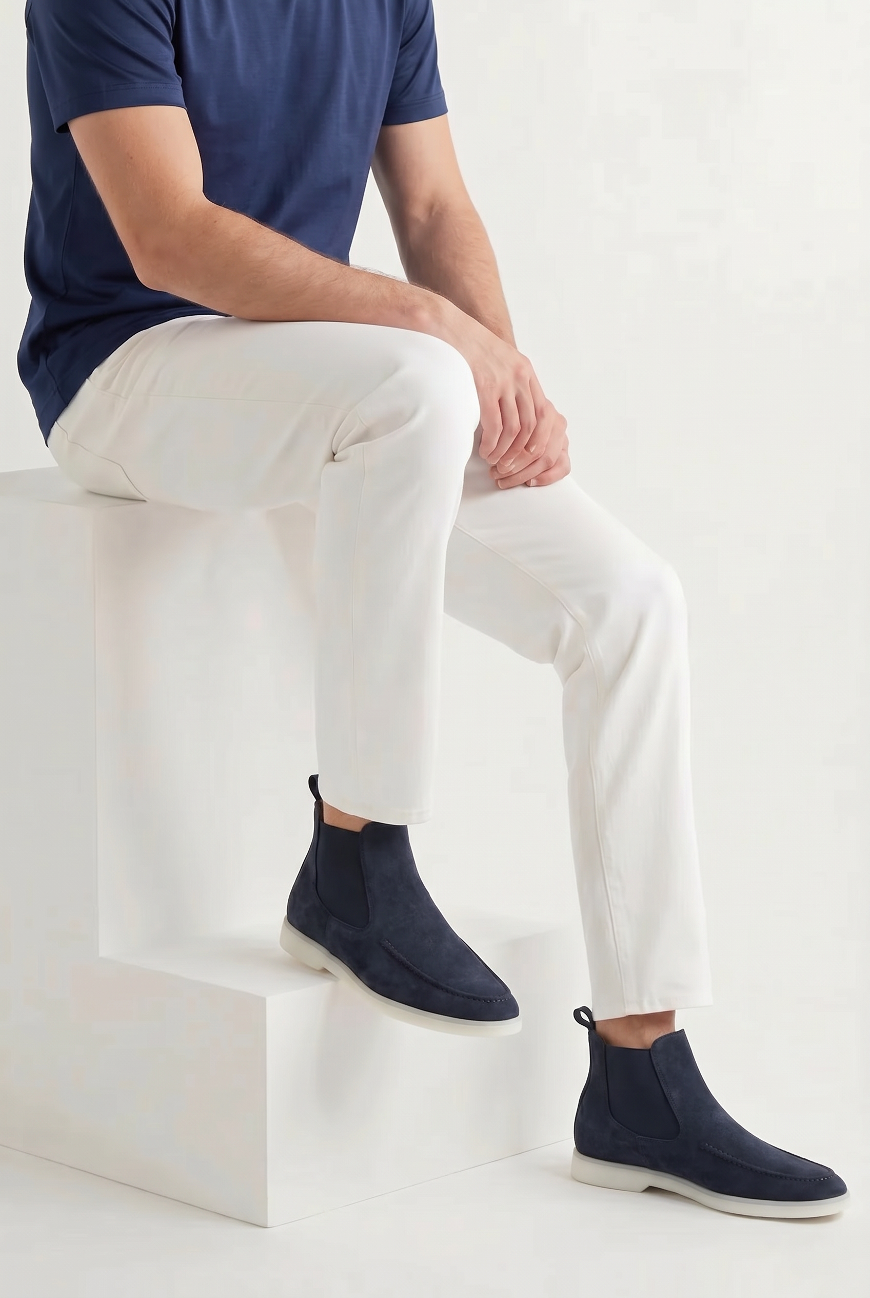 Palermo Suede Boot Navy