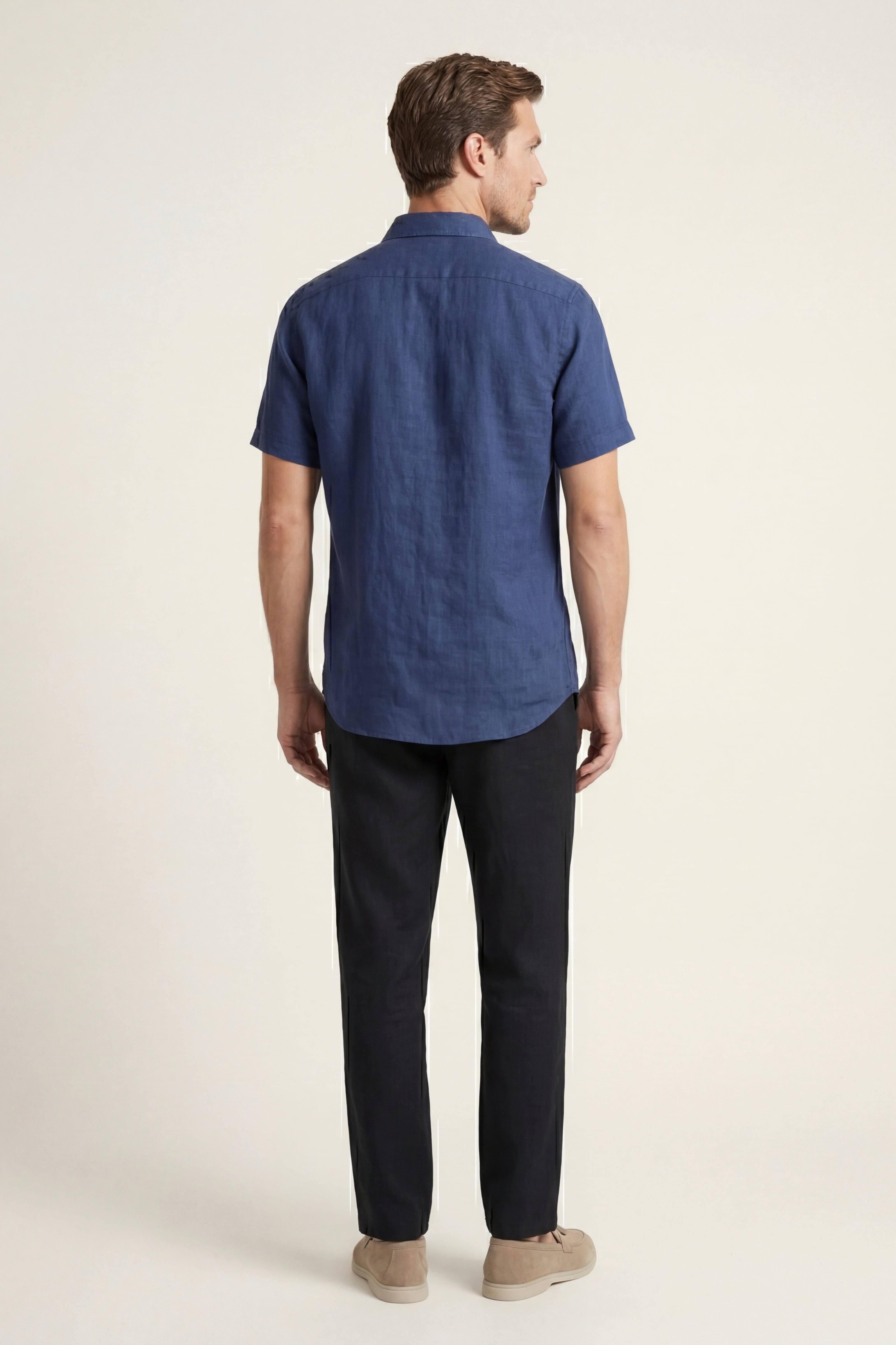 Trento Linen Set Blue/Black