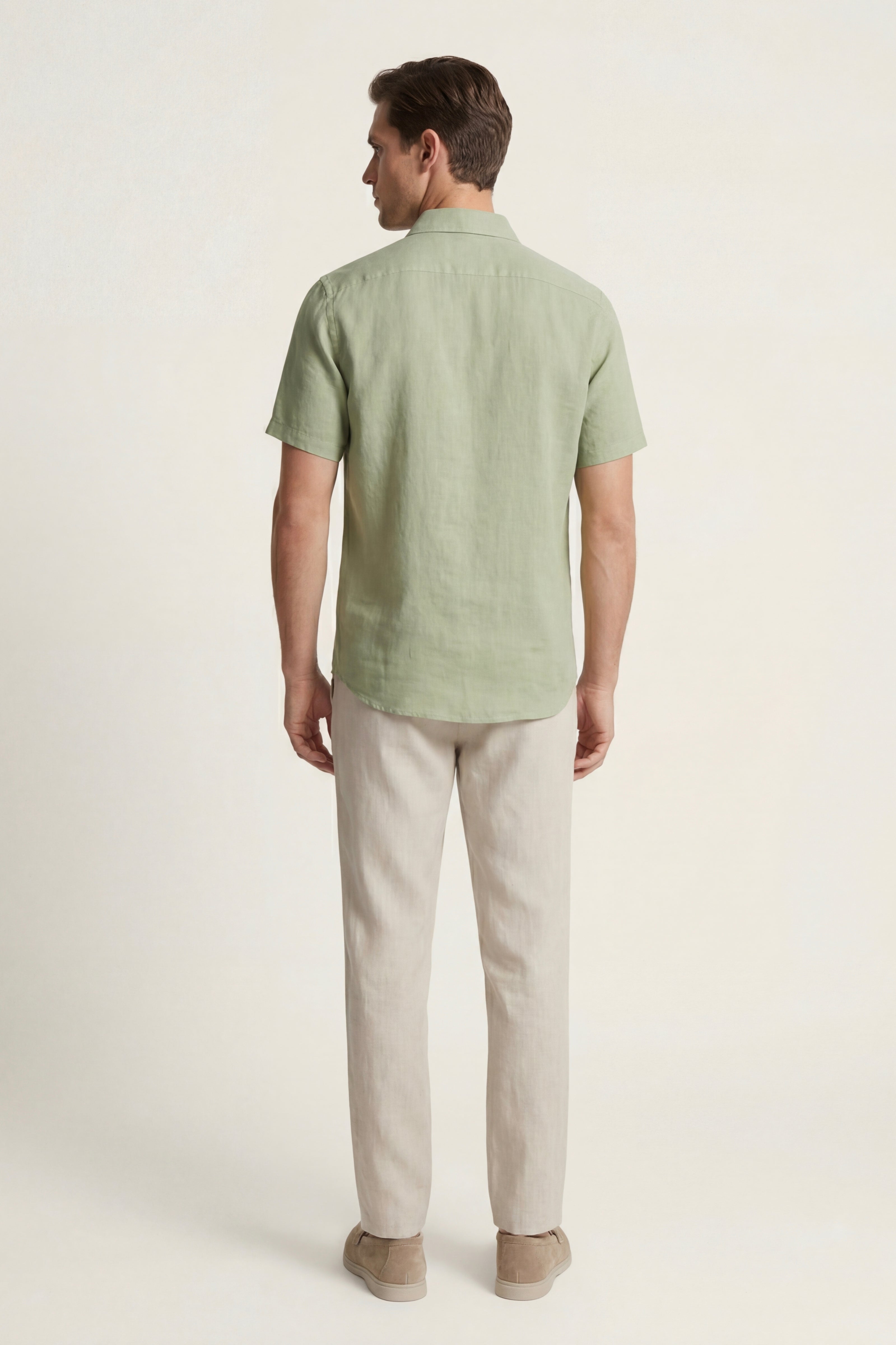 Trento Linen Set Mint Green/Beige