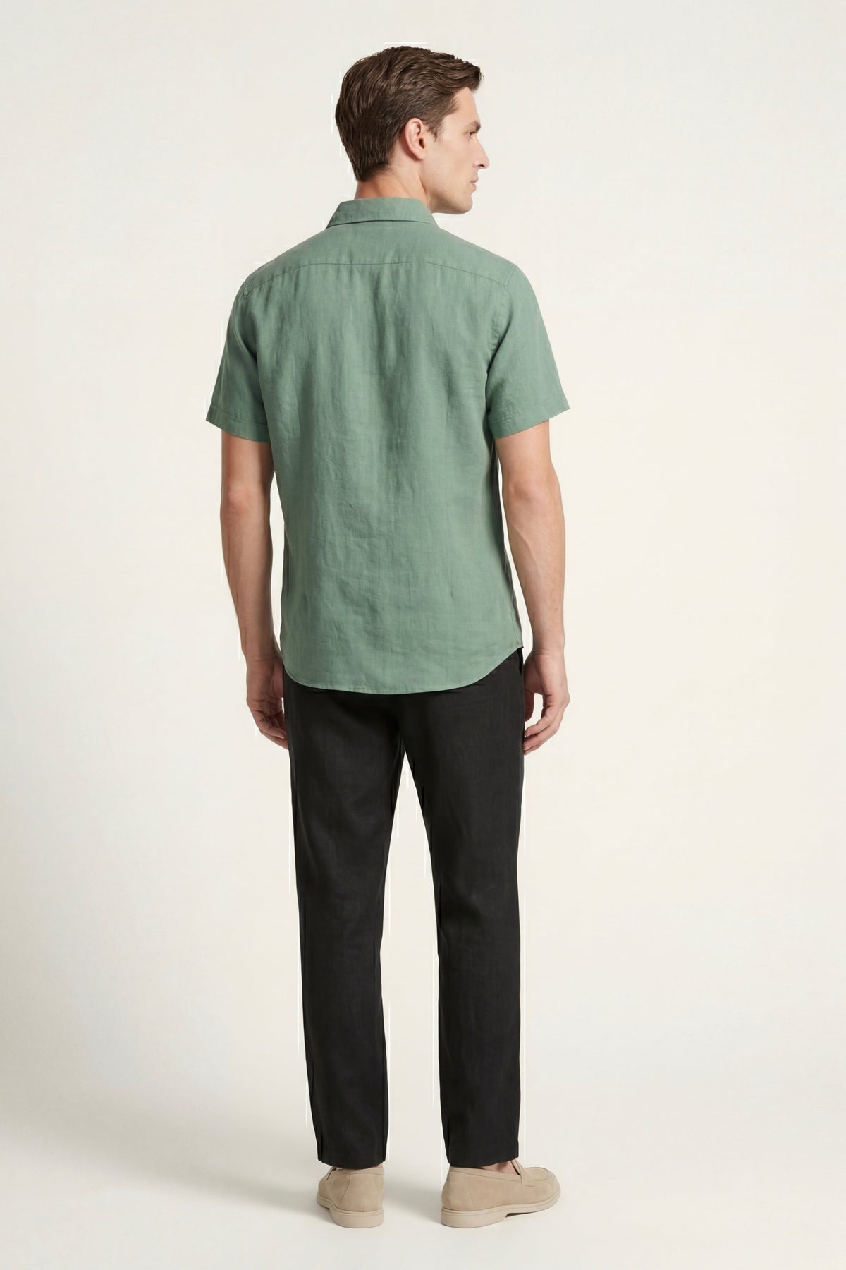 Trento Linen Set Green/Black