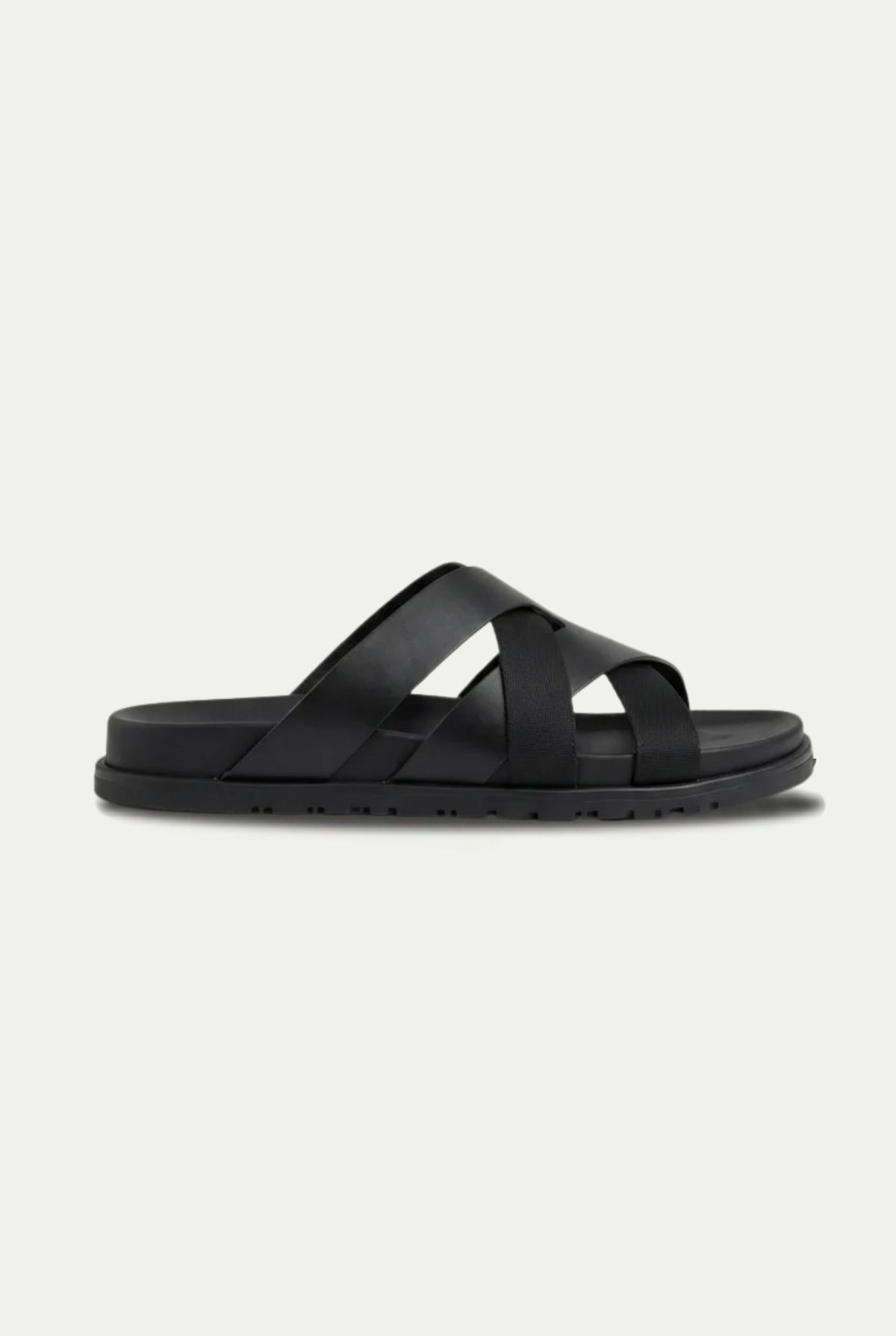 Amalfi Leather Sandal Black