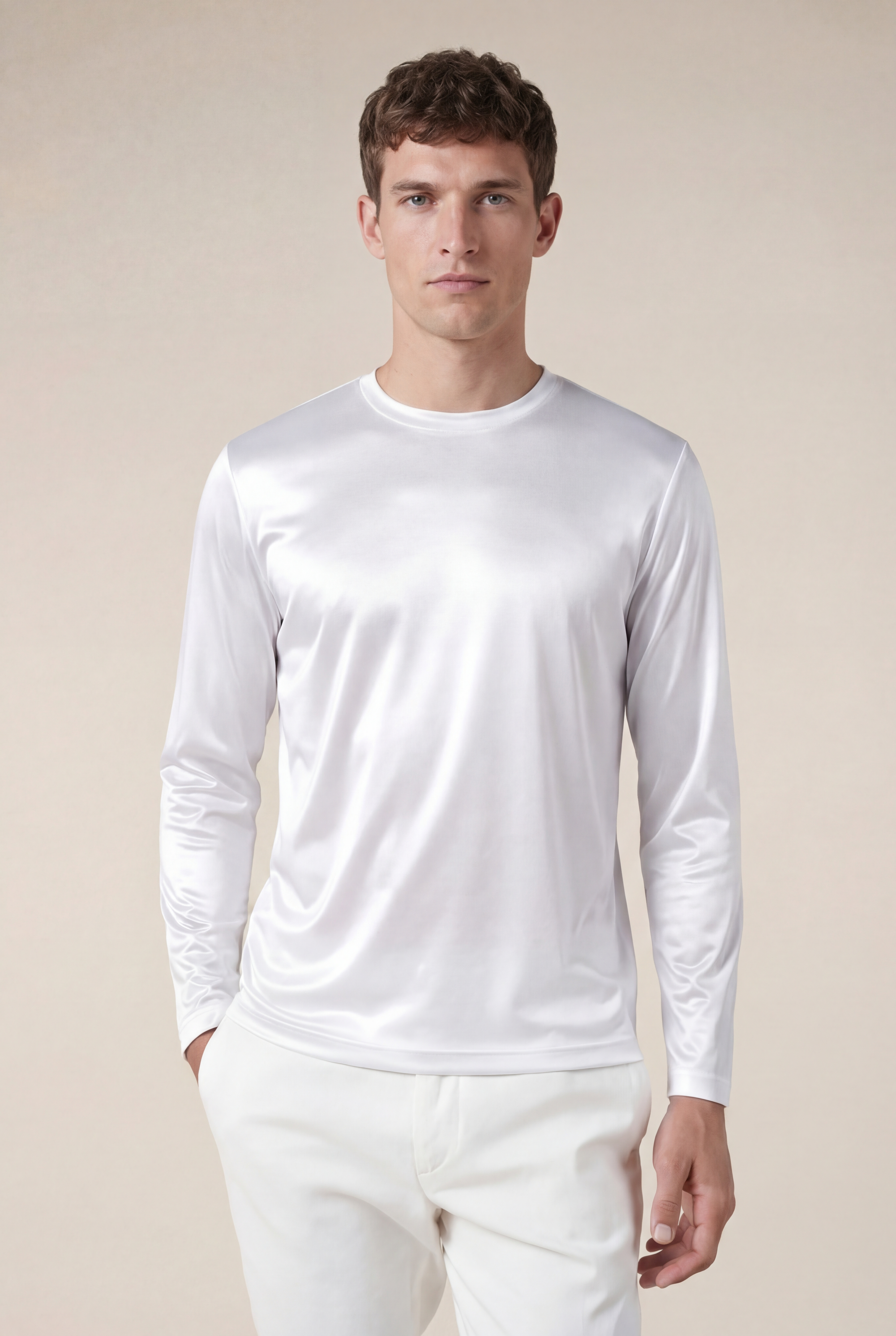 Portofino Long Sleeve Tee White