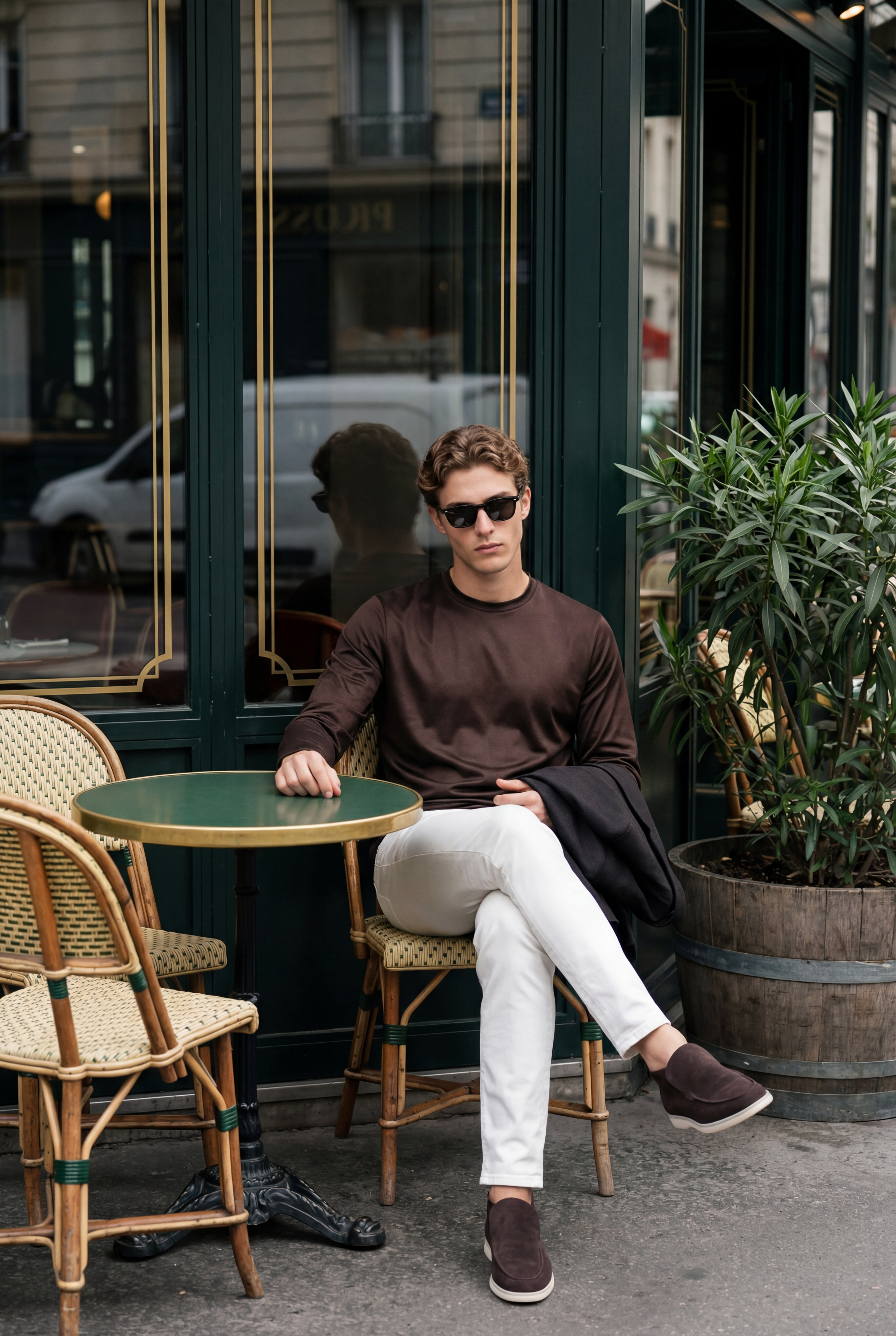 Portofino Long Sleeve Tee Brown