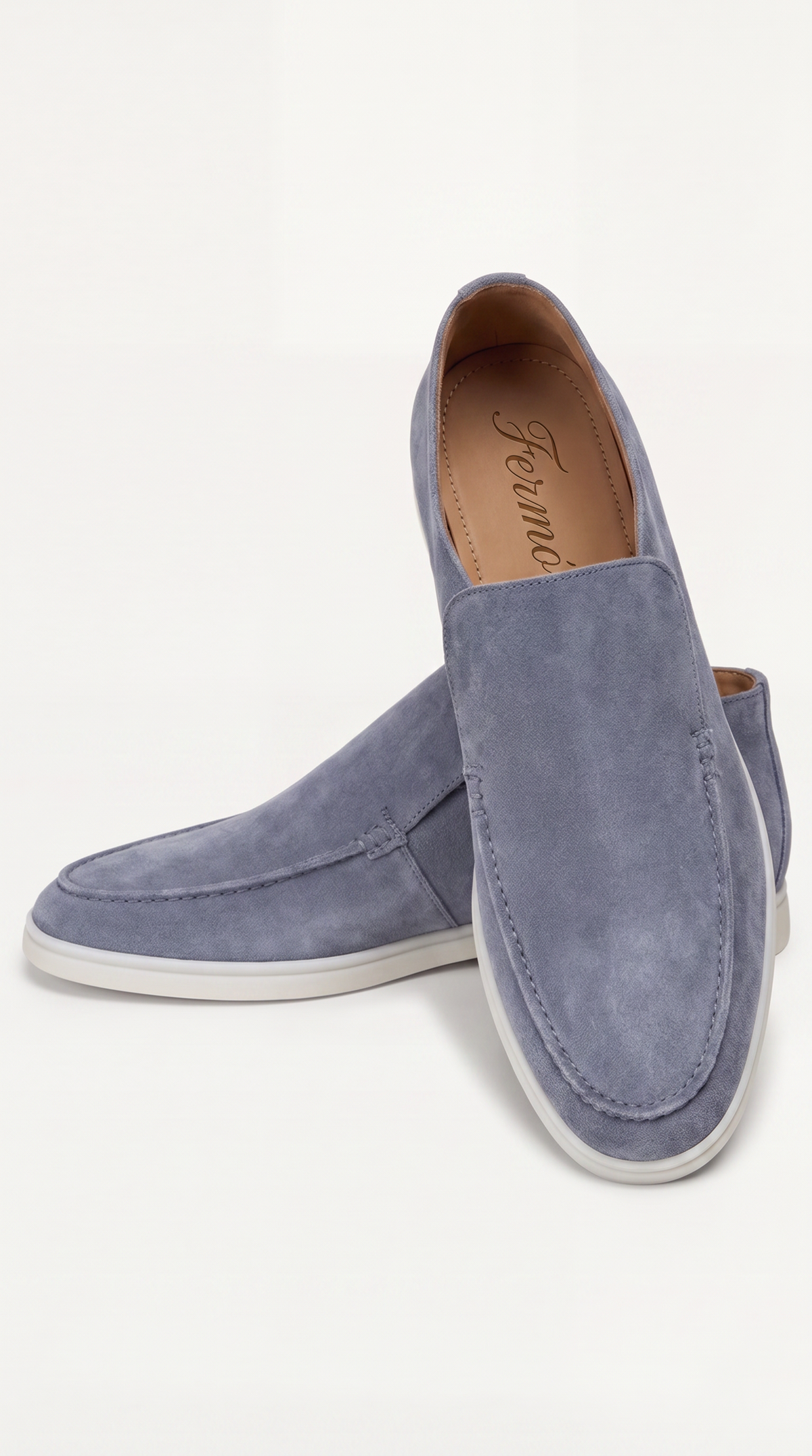 Amalfi Suede City Loafer Baby Blue