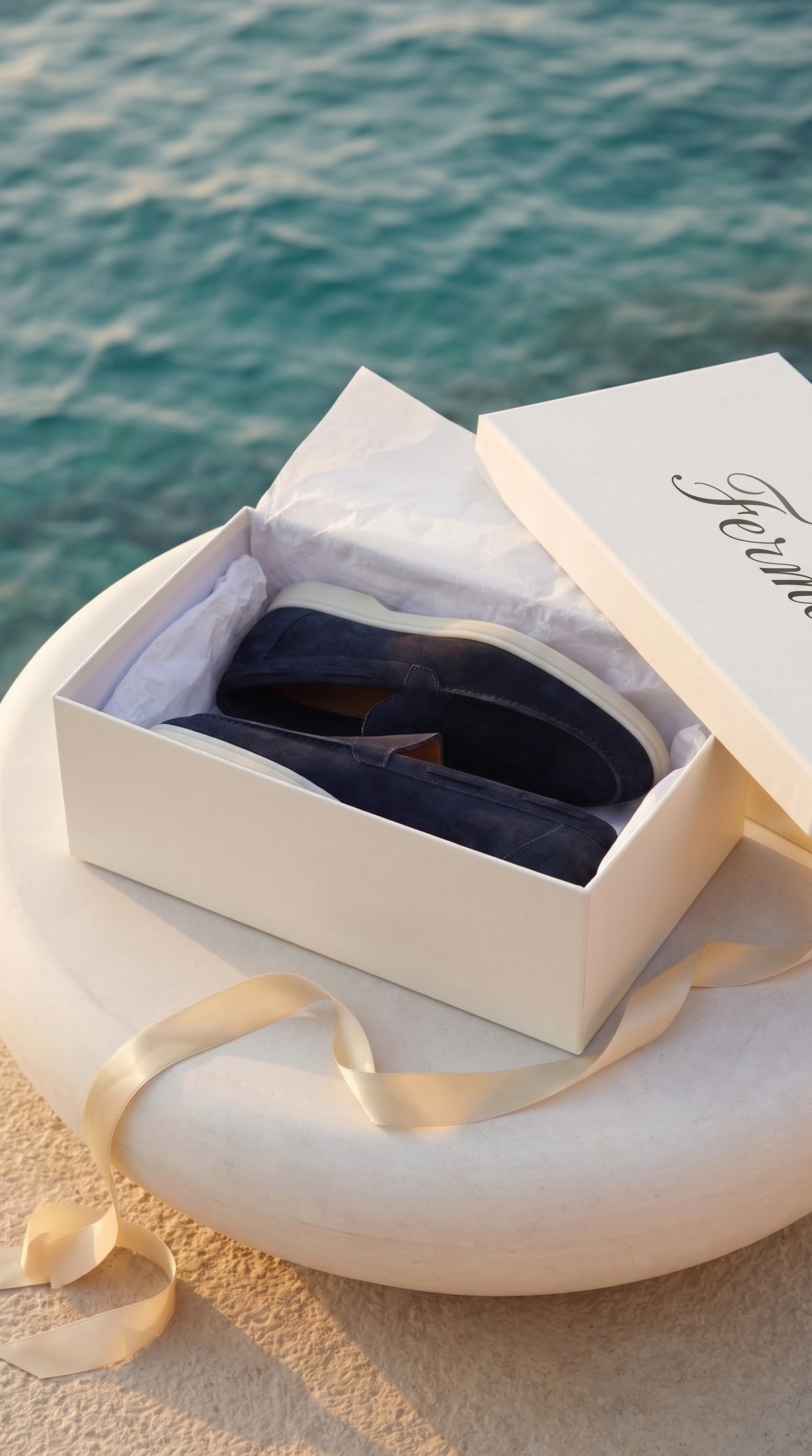 Amalfi Classic Suede Loafer Navy