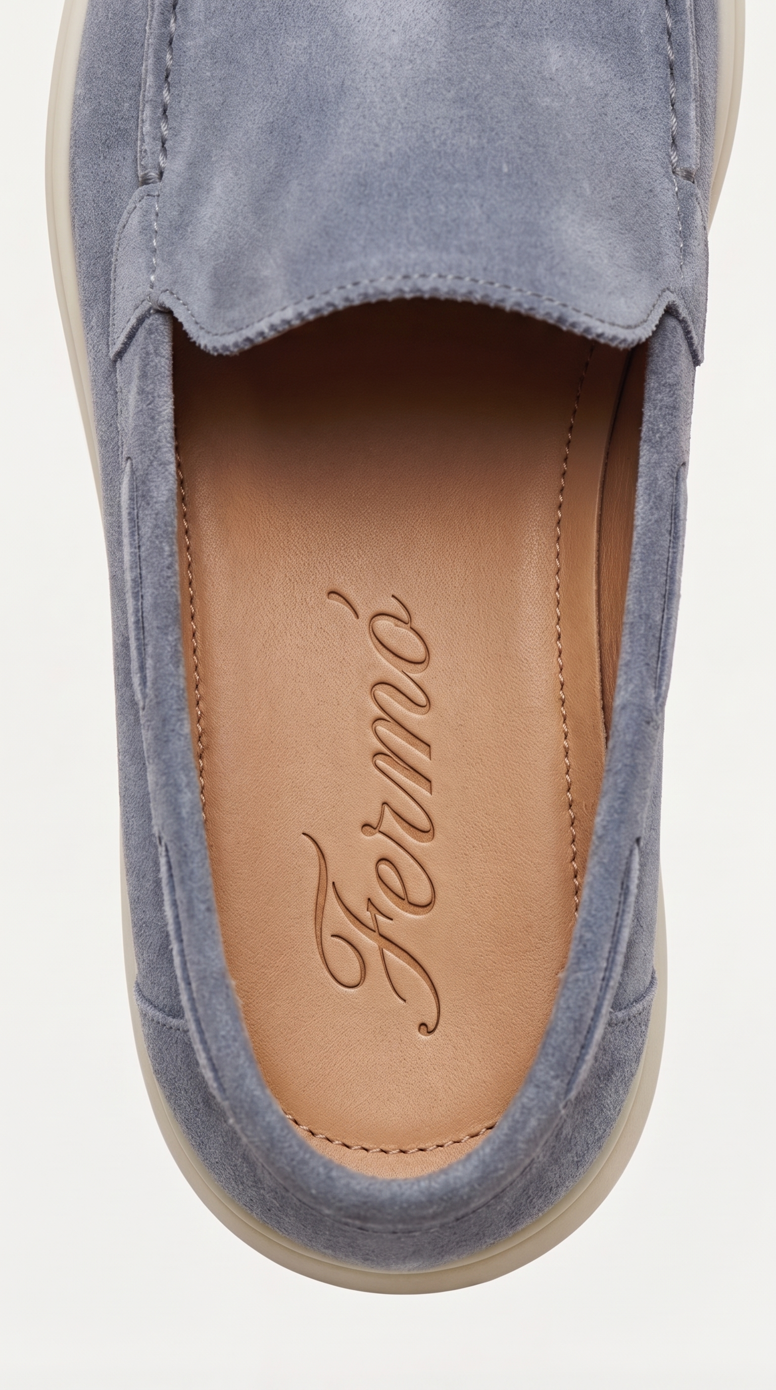 Amalfi Classic Suede Loafer Baby Blue