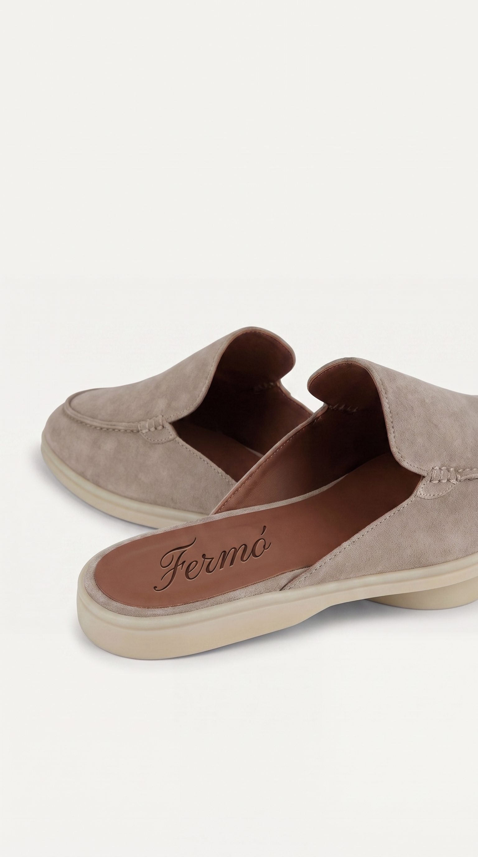 Yacht Suède Mule Light Gray