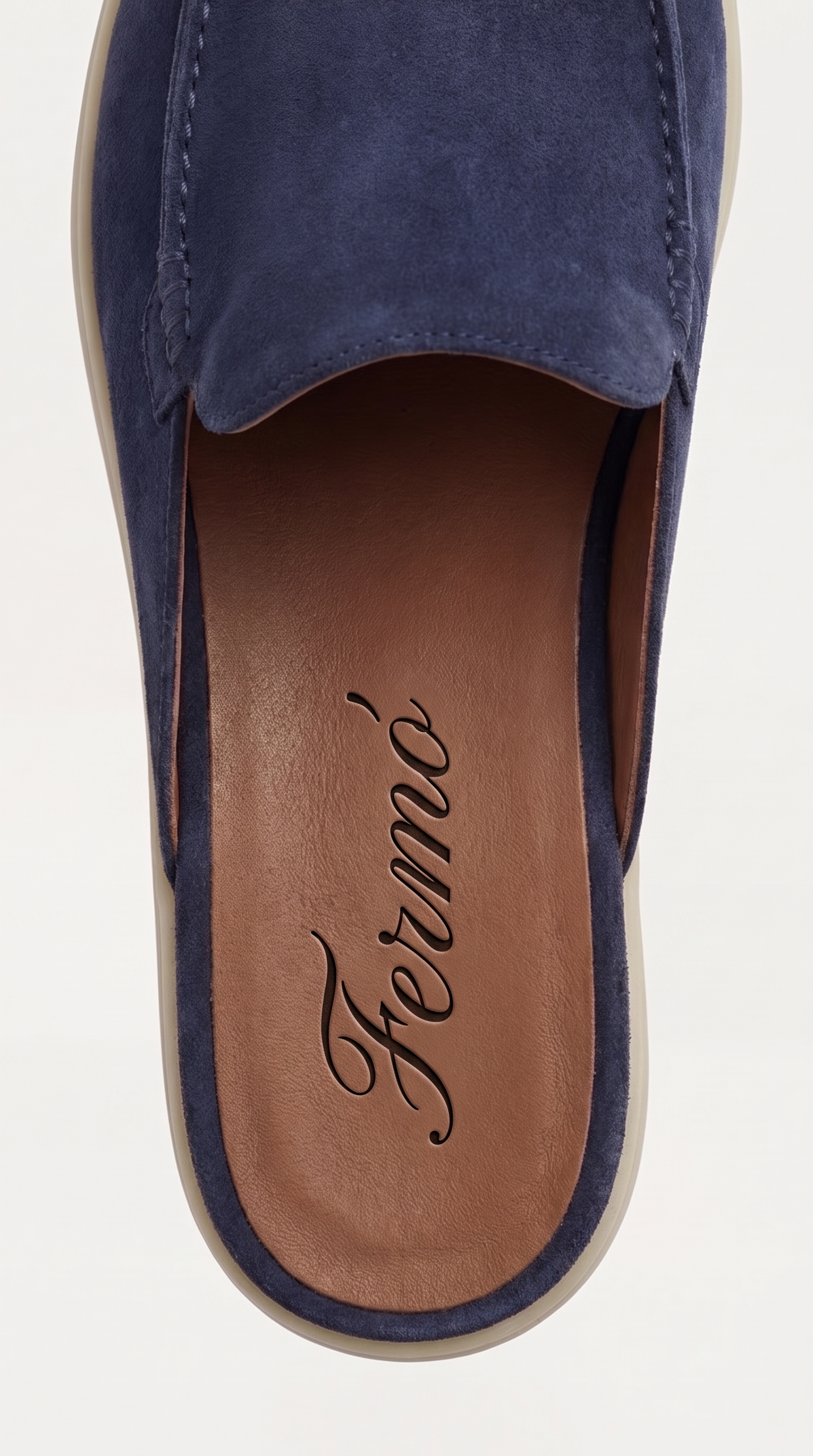 Yacht Suede Mule Navy Blue