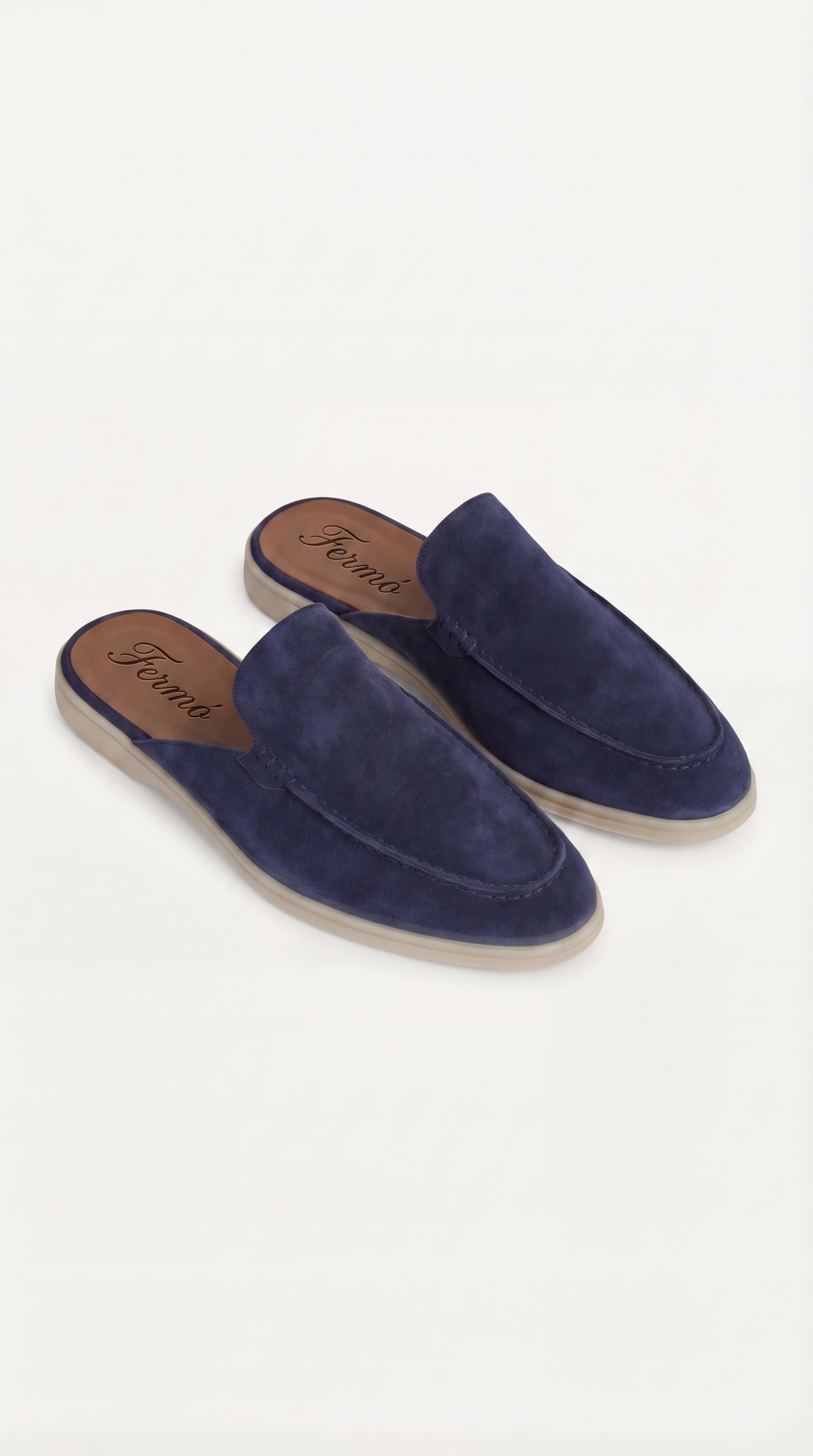 Yacht Suede Mule Navy Blue