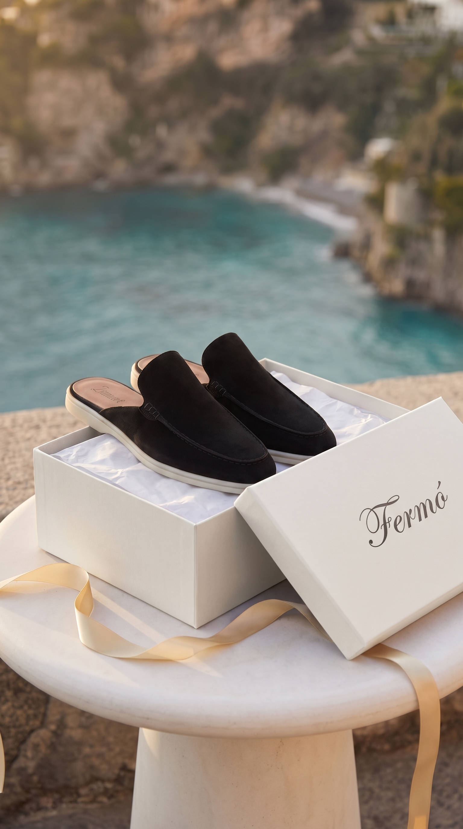 Yacht Suede Mule Black