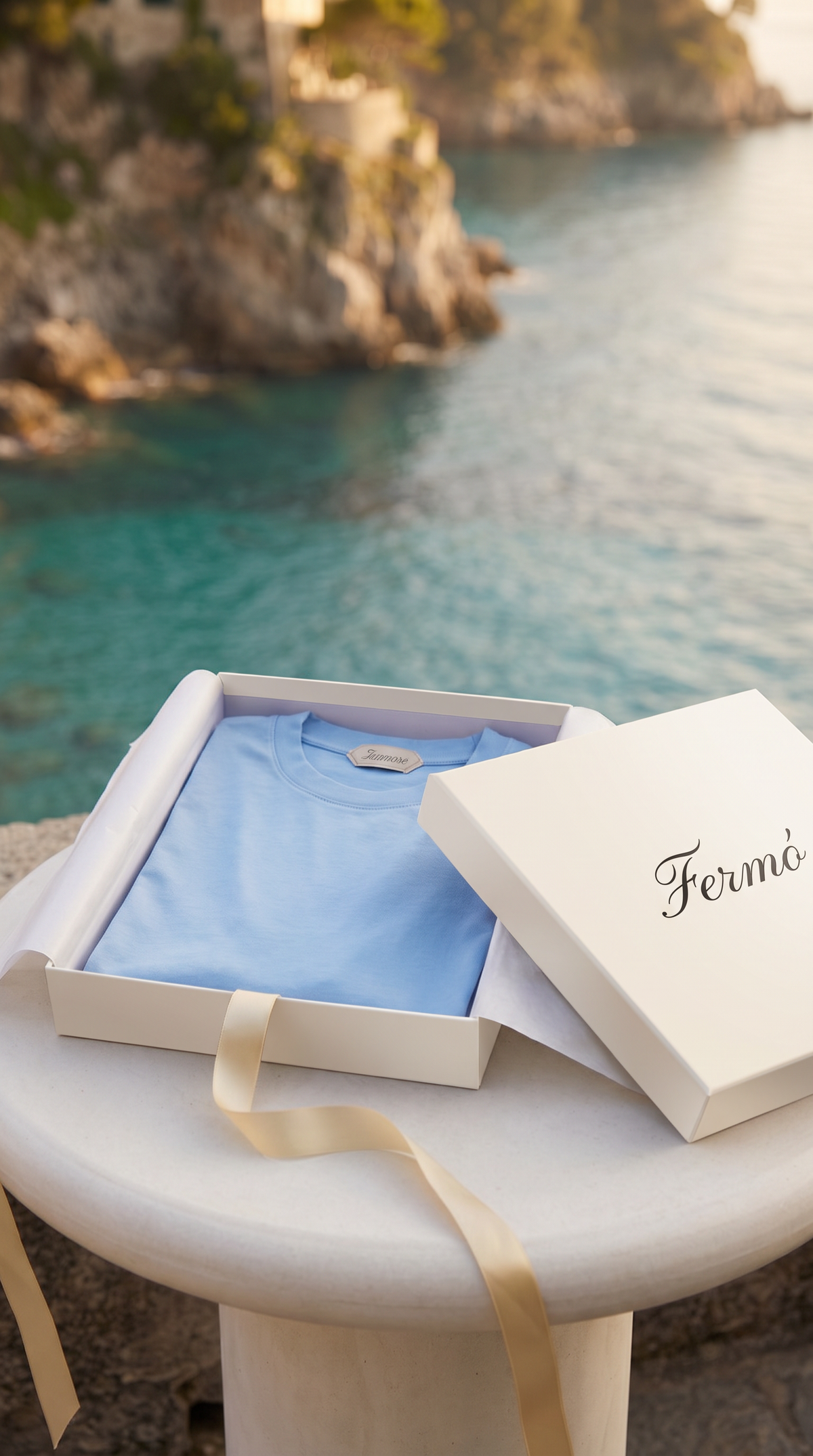 Portofino Long Sleeve Tee Baby Blue