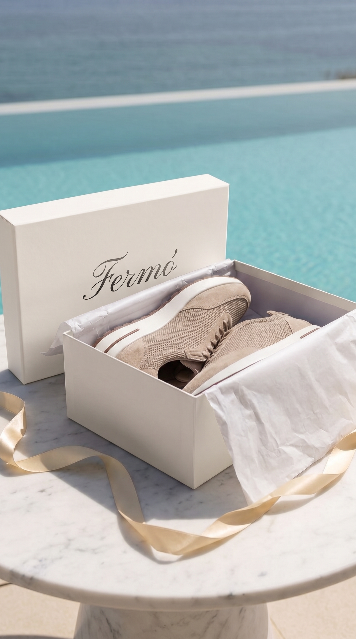 Portofino Trainer Suede Beige
