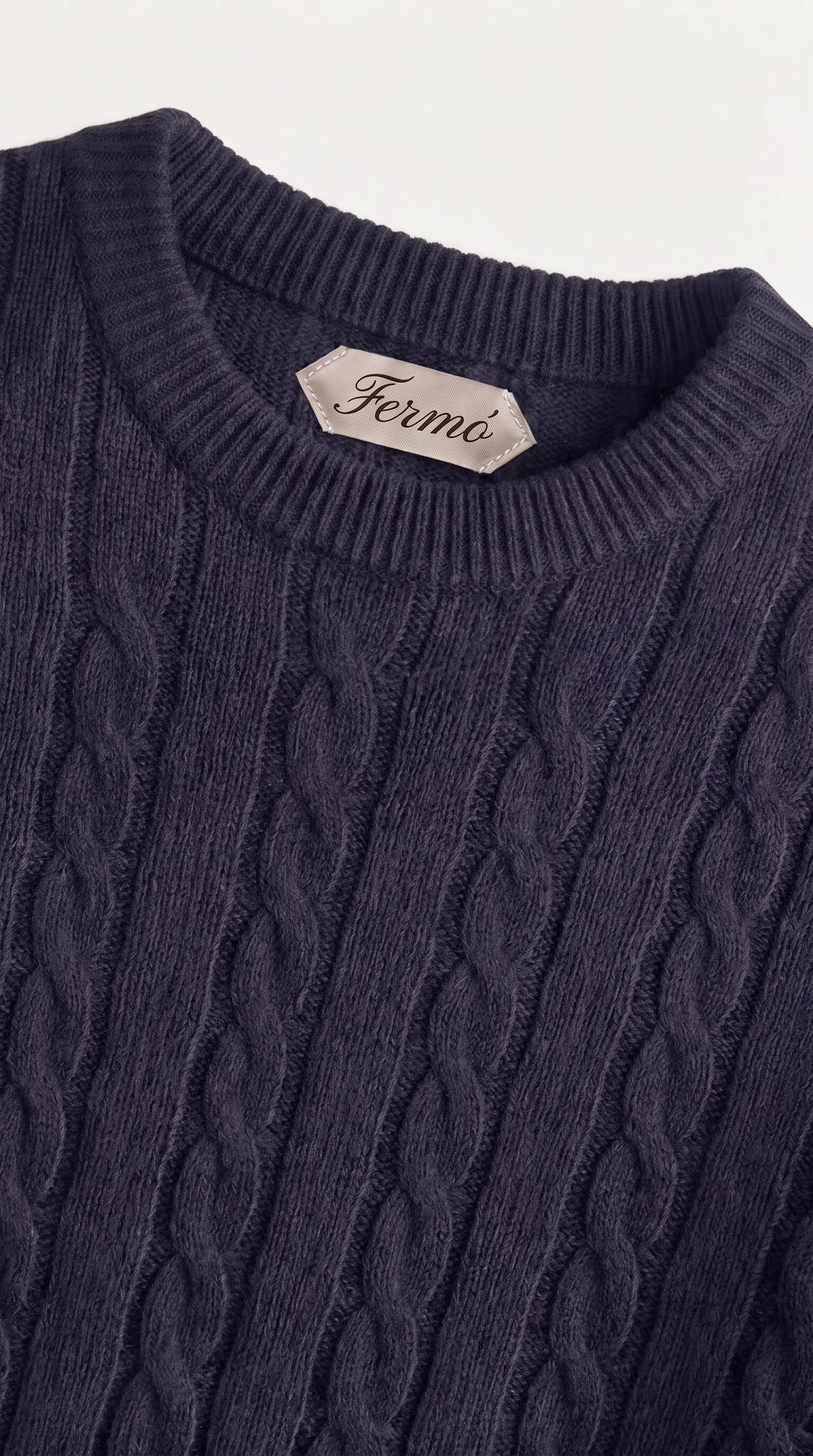 Como Cashmere Crewneck Navy