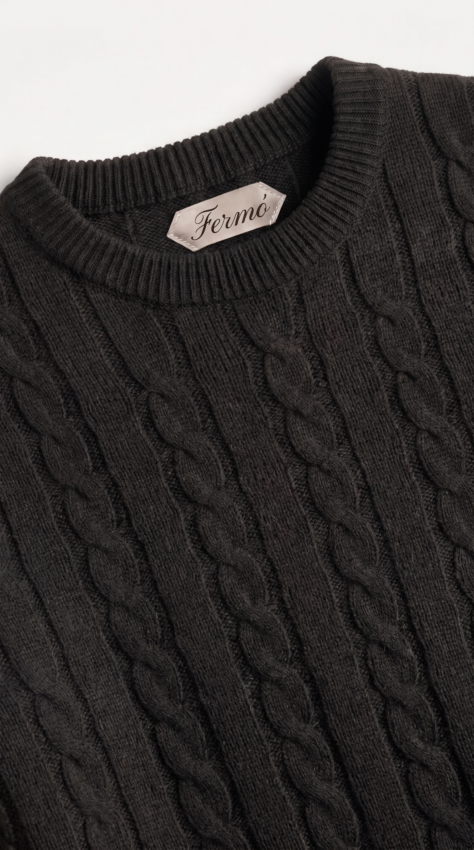 Como Cashmere Crewneck Black
