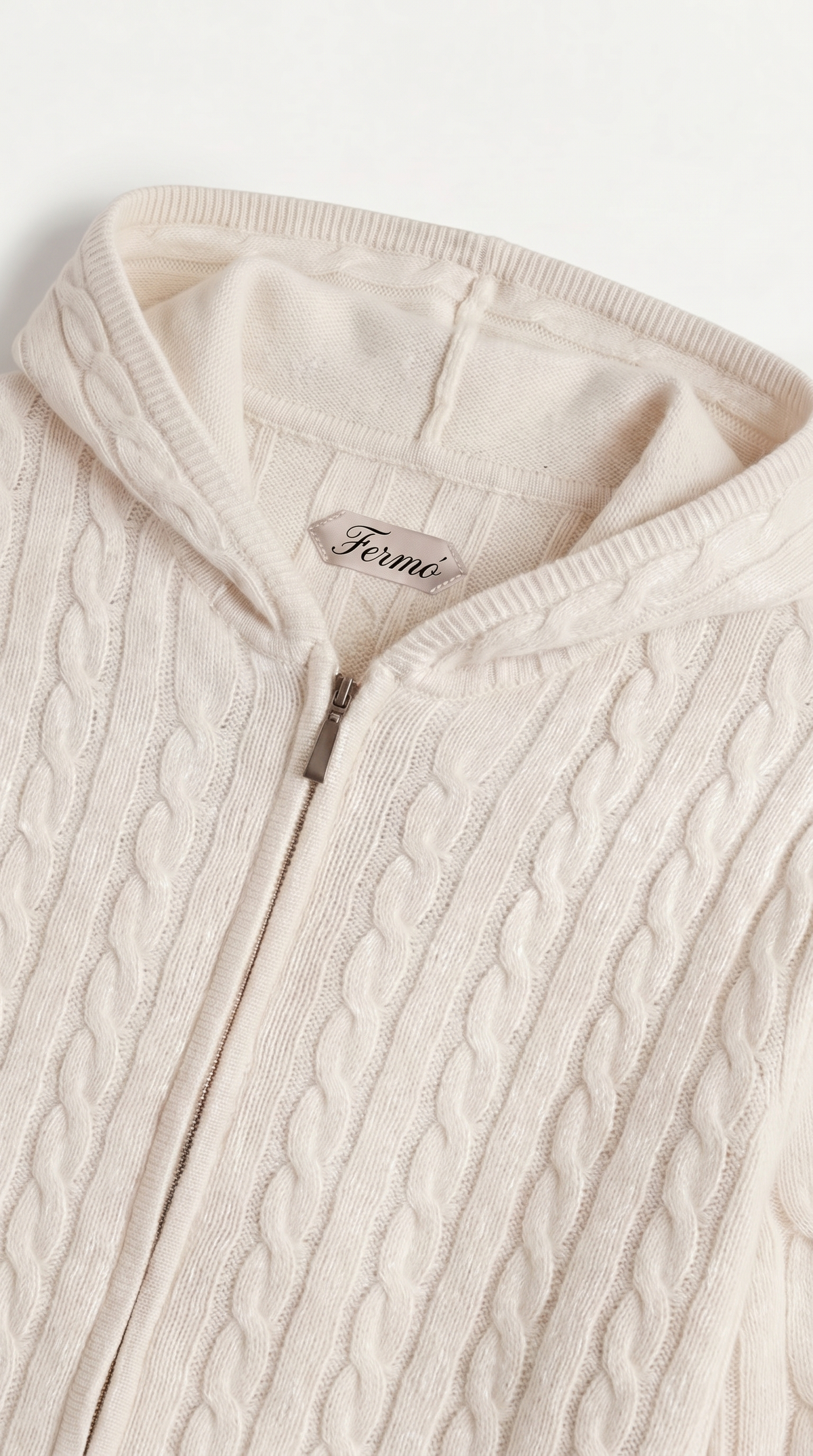 Como Cashmere Hoodie Beige