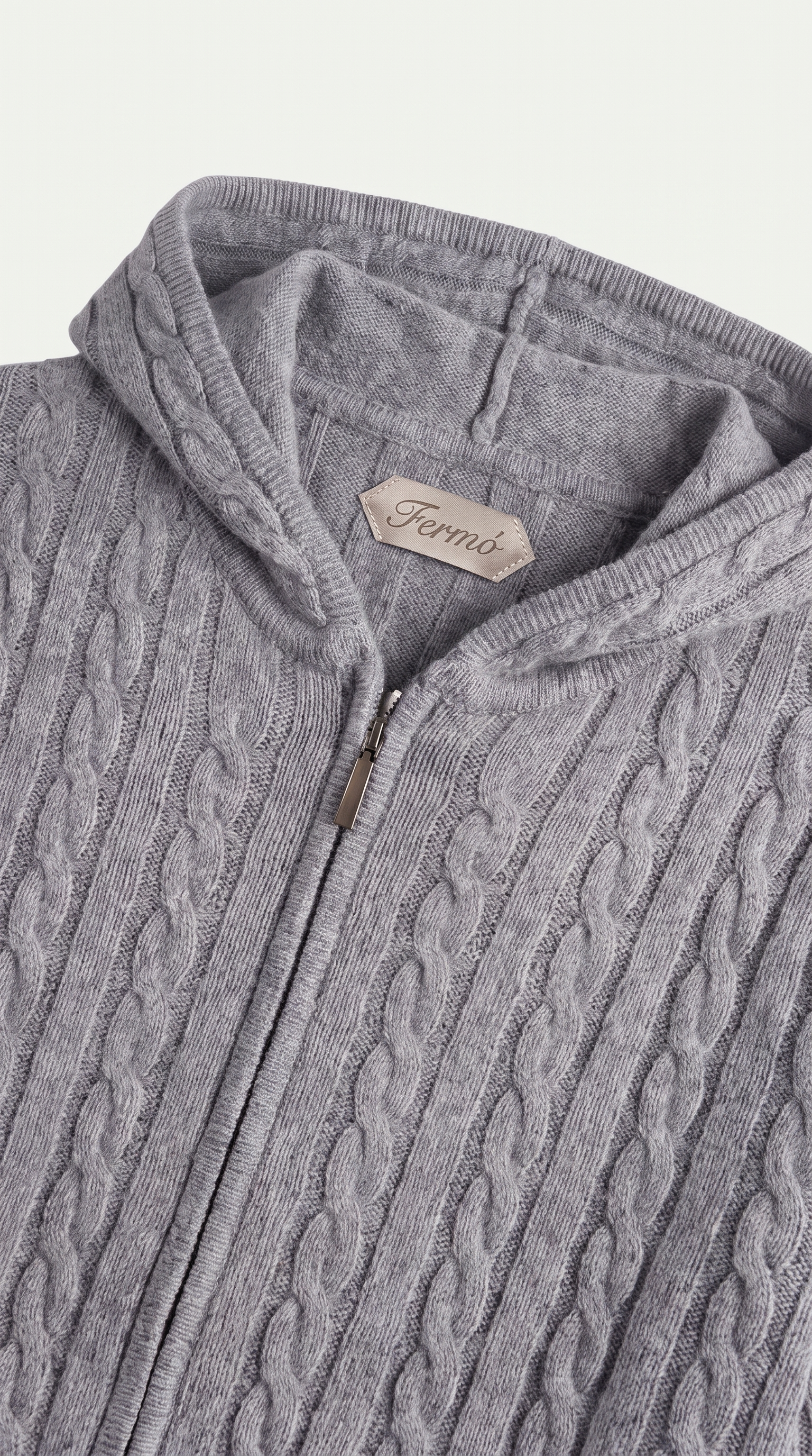 Como Cashmere Hoodie Grey